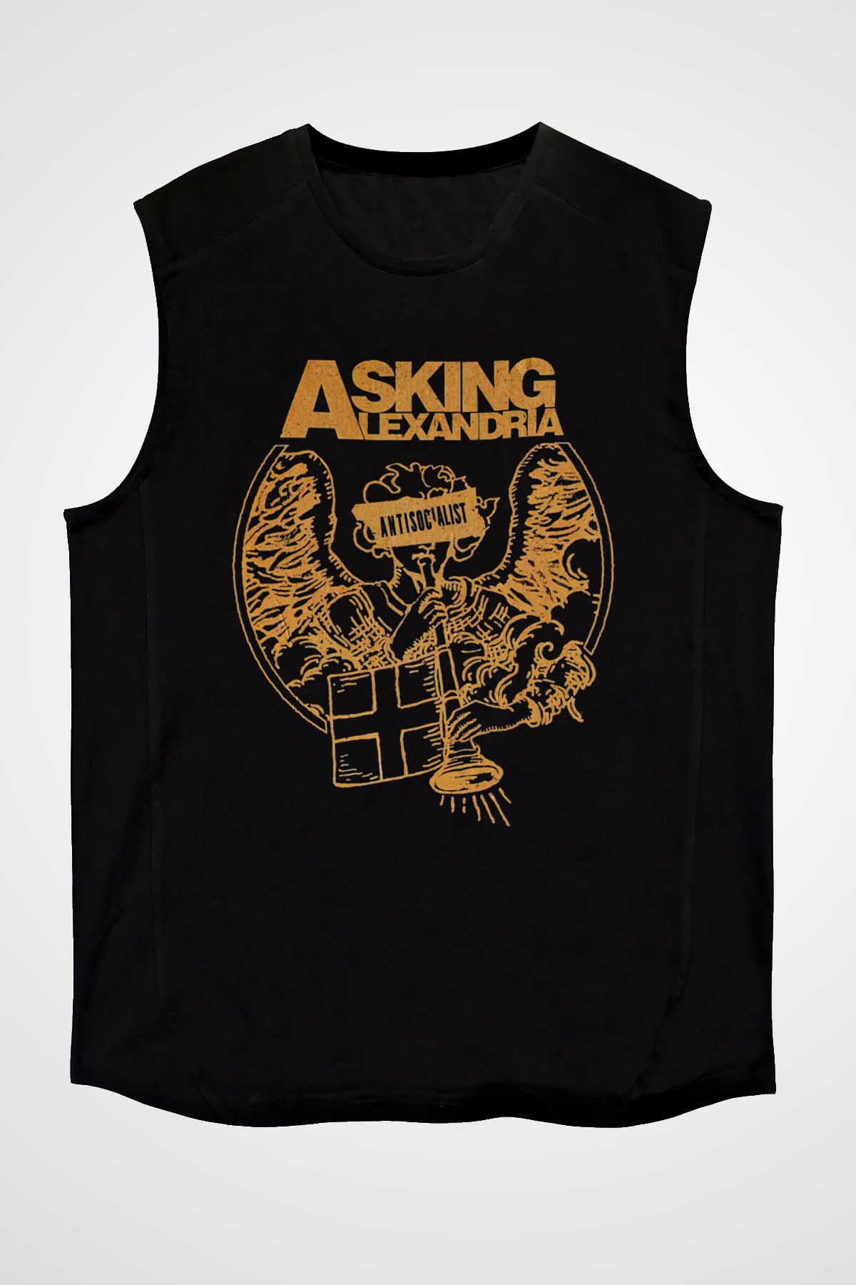 Asking Alexandria Siyah Unisex Kolsuz Tişört
