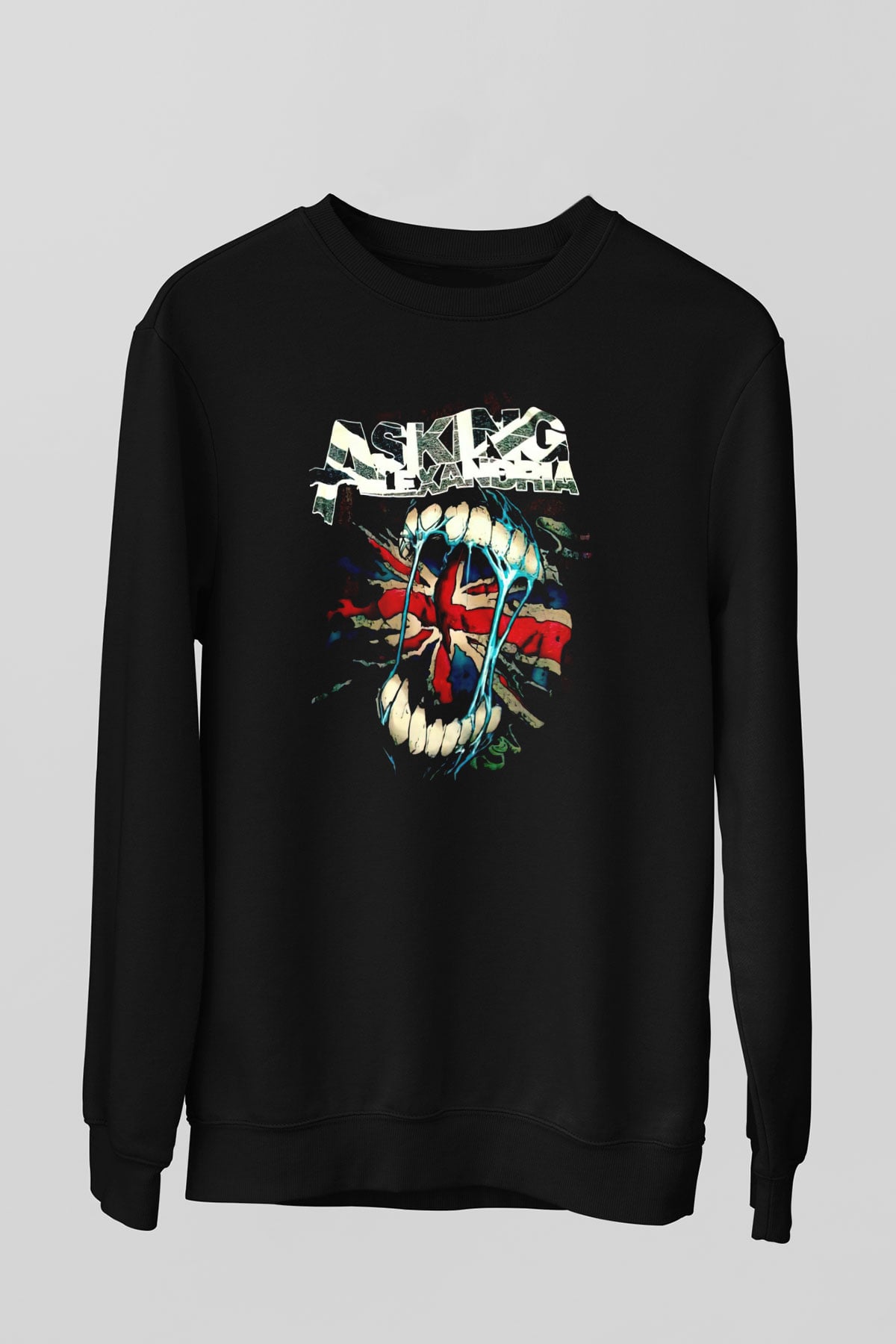 Asking Alexandria Siyah Unisex Sweatshirt