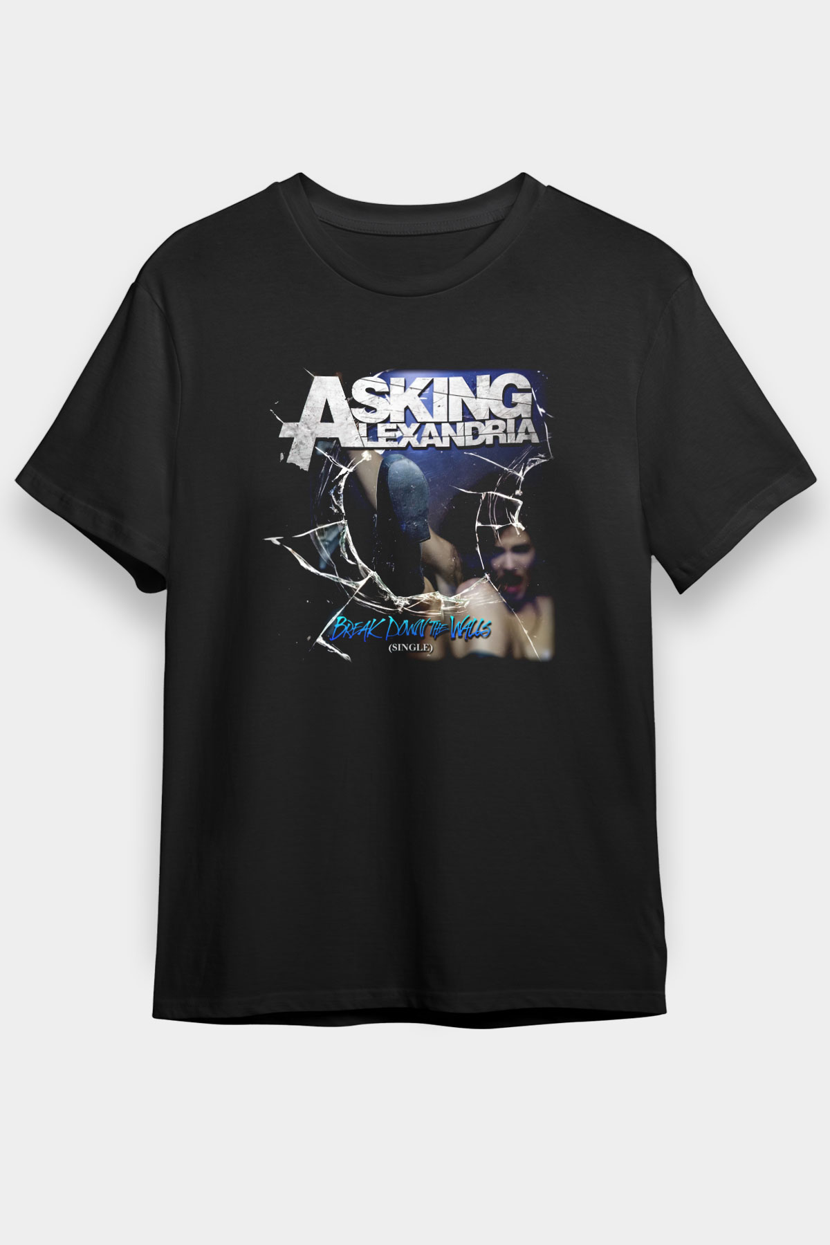 Asking Alexandria Siyah Unisex Tişört T-Shirt - TişörtFabrikası