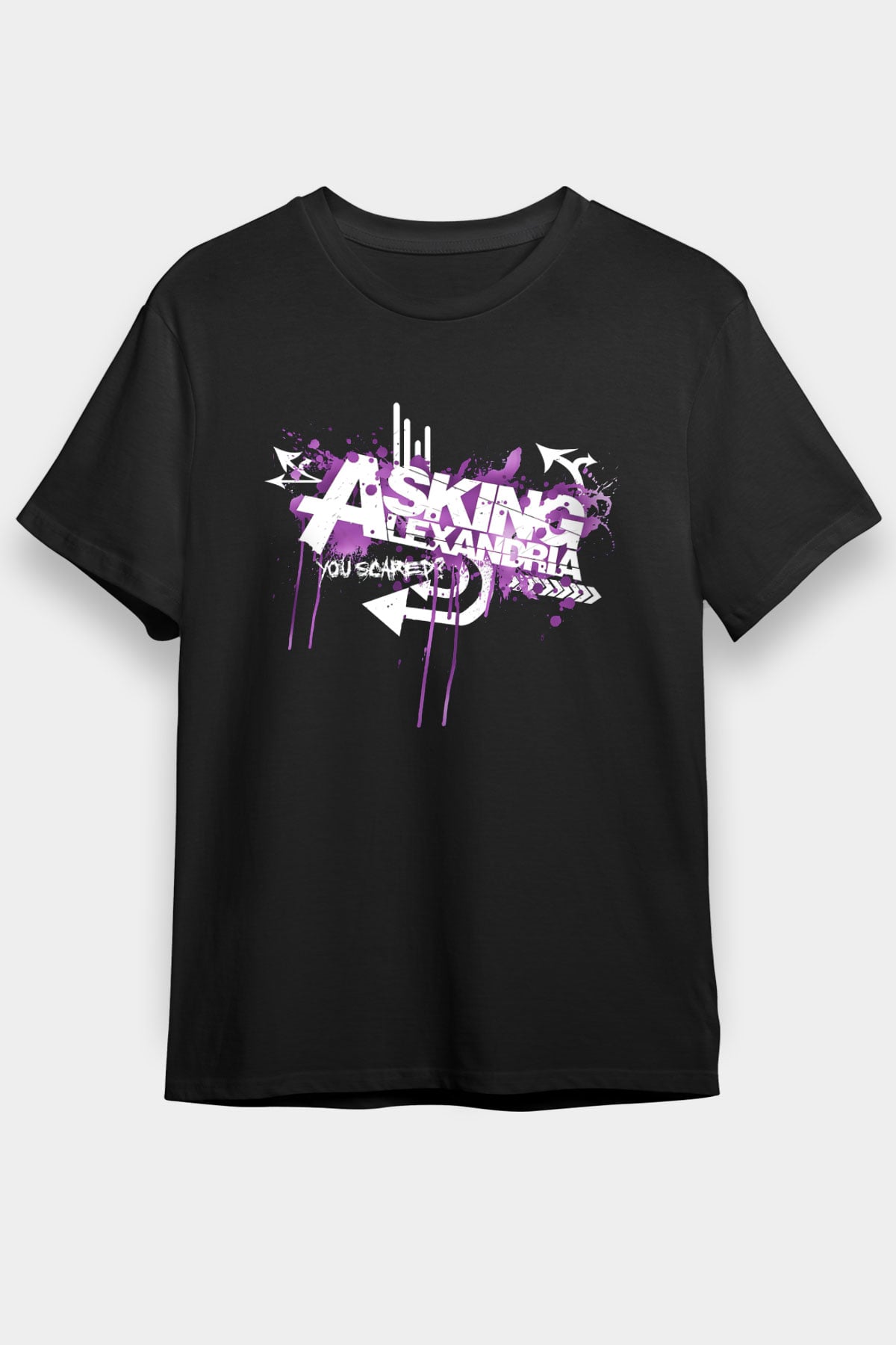 Asking Alexandria Siyah Unisex Tişört T-Shirt - TişörtFabrikası