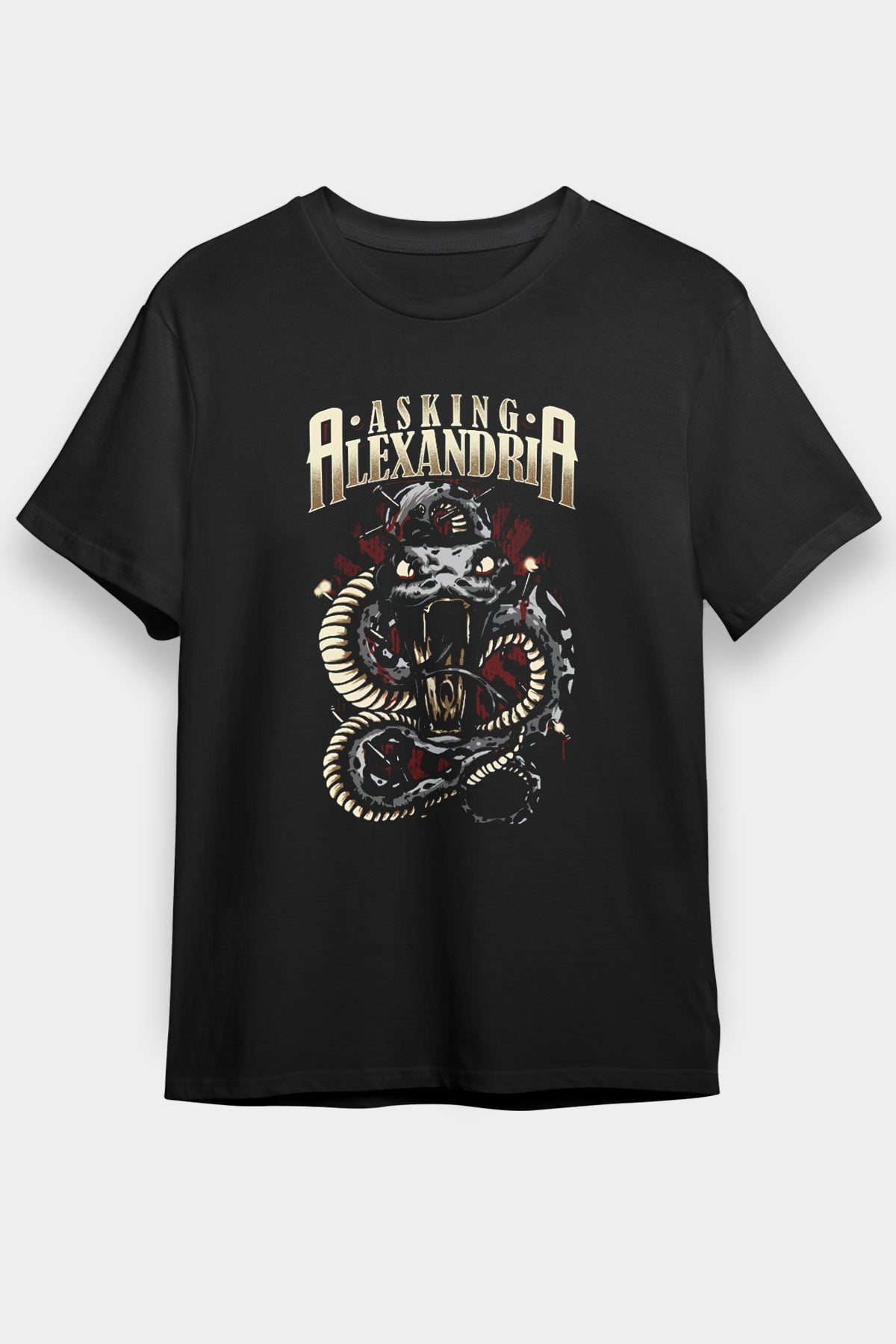 Asking Alexandria Siyah Unisex Tişört T-Shirt - TişörtFabrikası