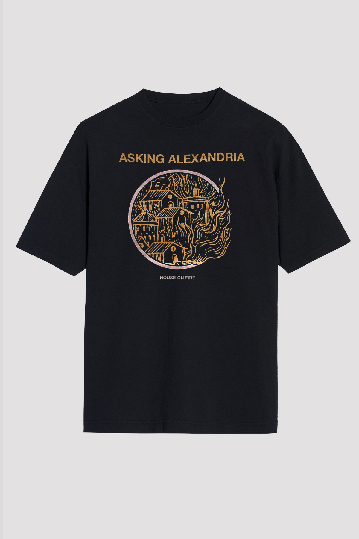 Asking Alexandria Siyah Unisex Tişört T-Shirt - TişörtFabrikası