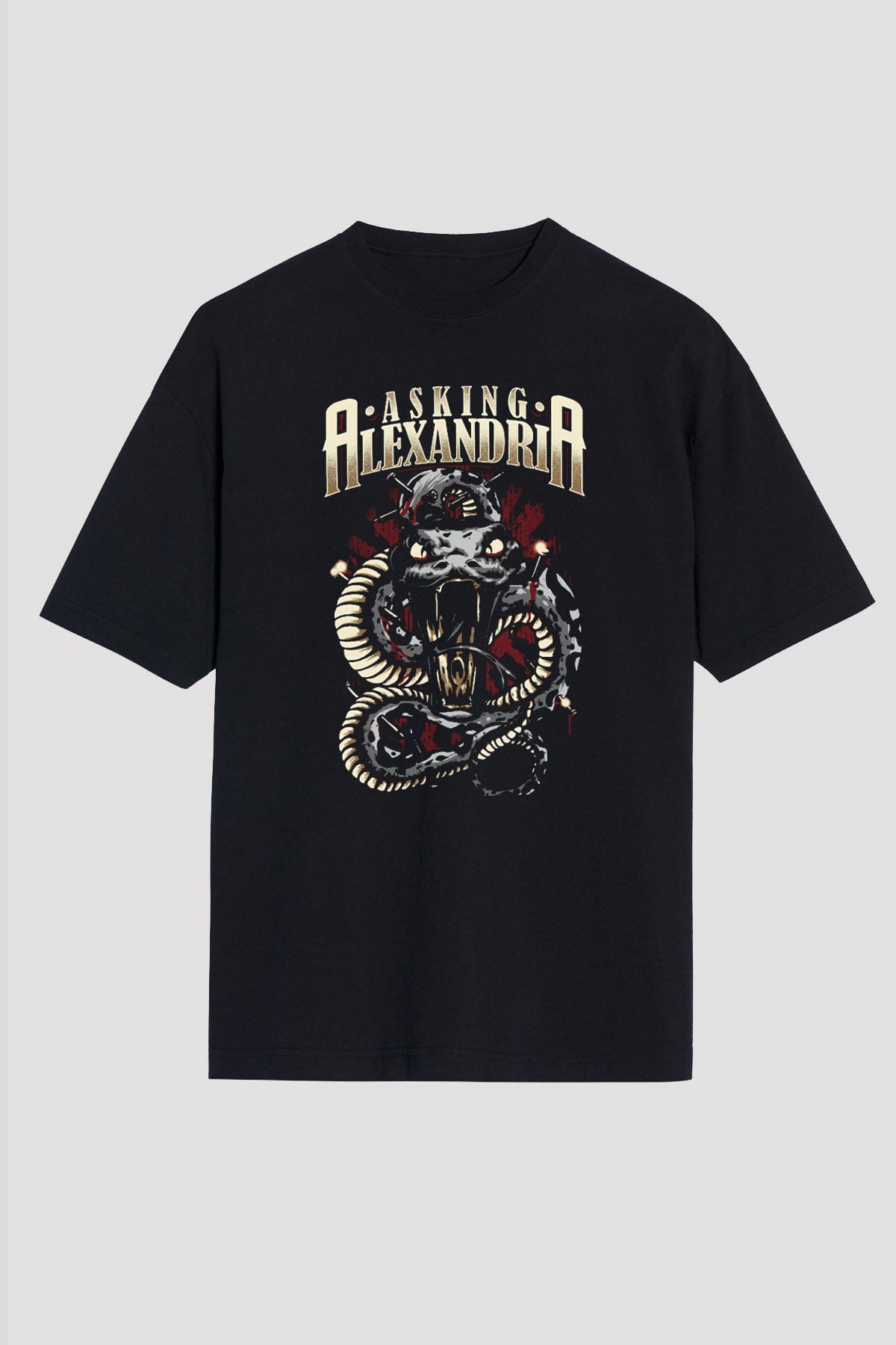 Asking Alexandria Siyah Unisex Tişört T-Shirt - TişörtFabrikası