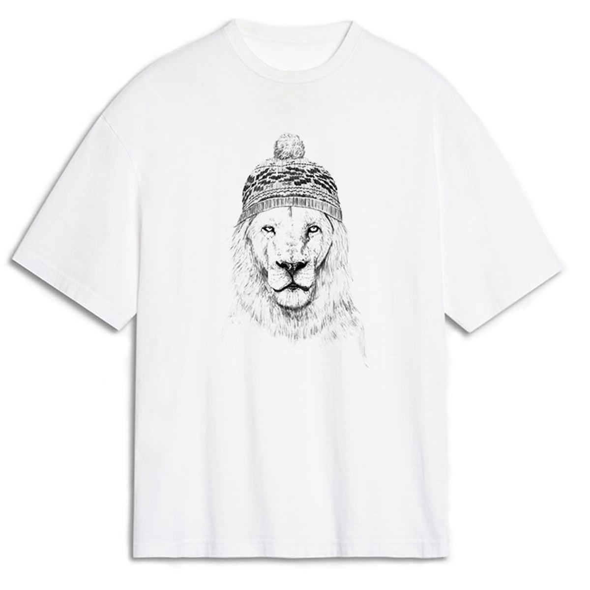 Aslan Oversize Tişört Oversize T-Shirt OSS1549