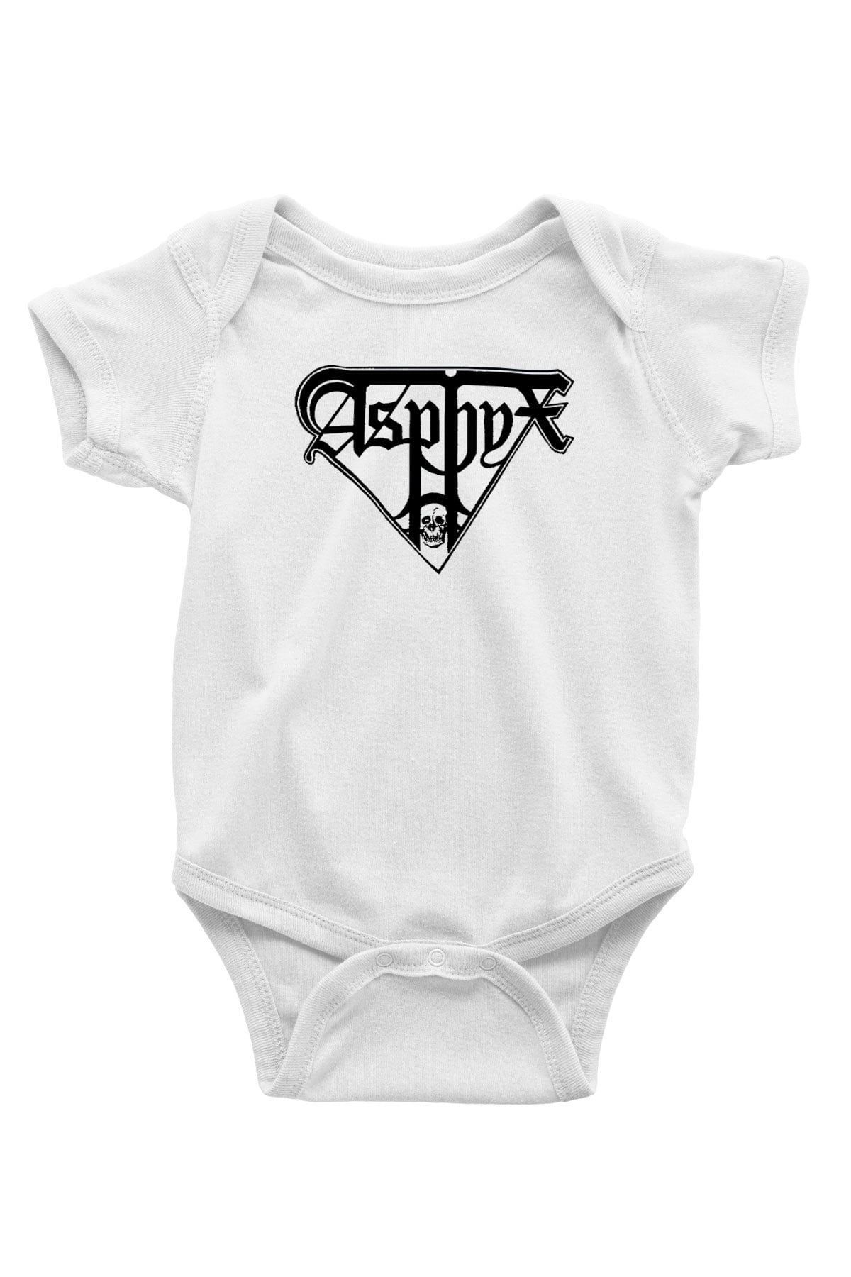 Asphyx Baskılı Beyaz Unisex Bebek Body - Zıbın