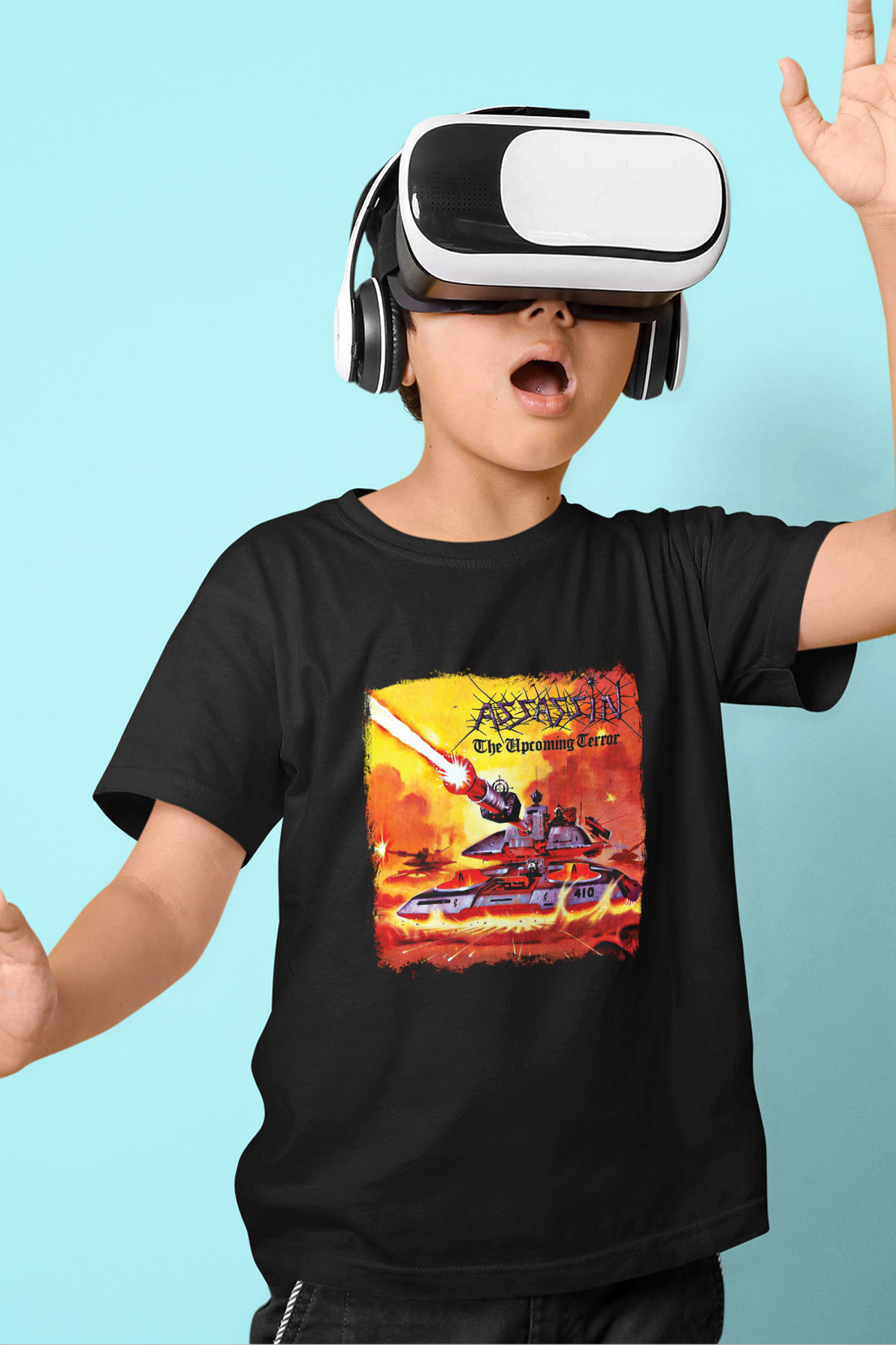 Assassin Baskılı Unisex Siyah Çocuk Tişört
