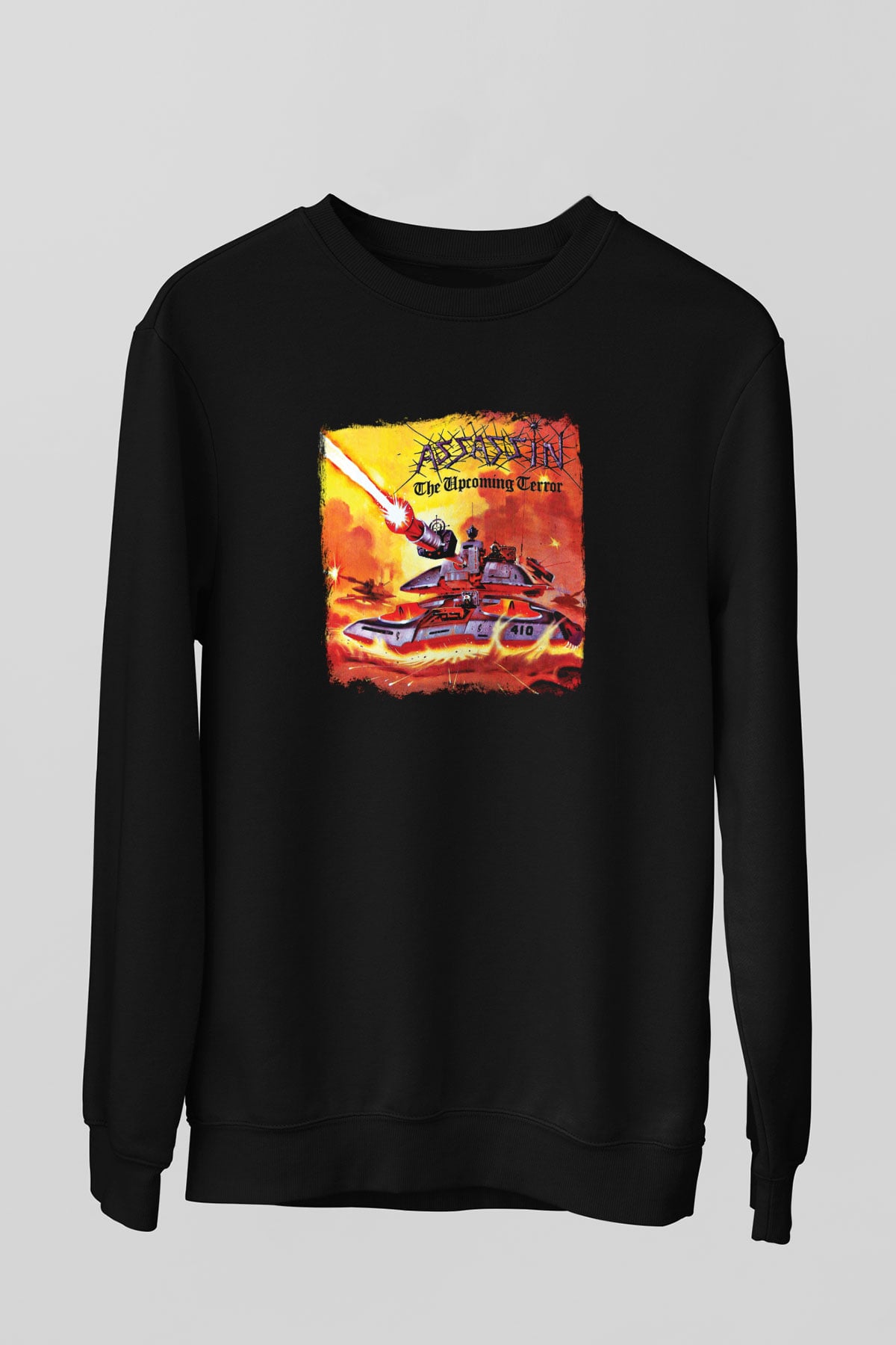 Assassin Baskılı Unisex Siyah Sweatshirt