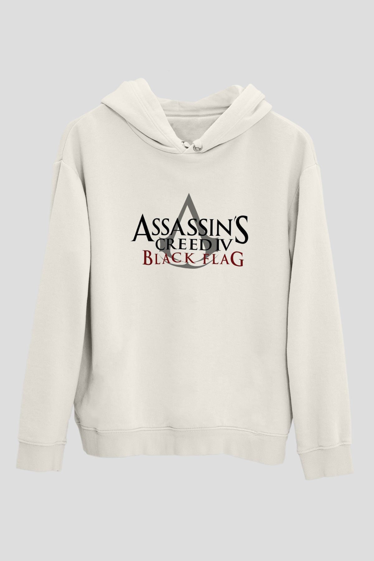 Assassin's Creed Beyaz Unisex Kapşonlu Sweatshirt