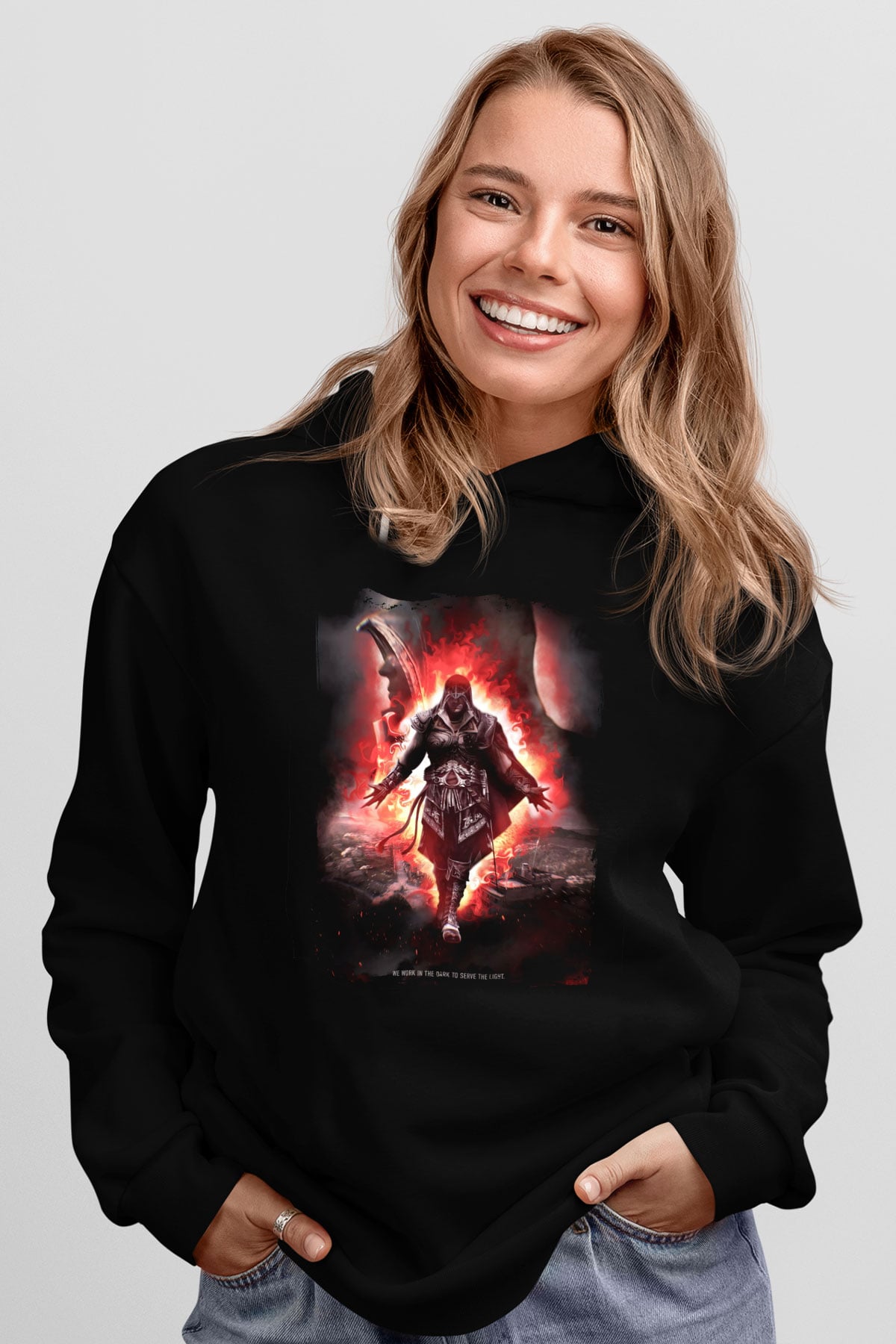 Assassin's Creed Siyah Unisex Hoodie