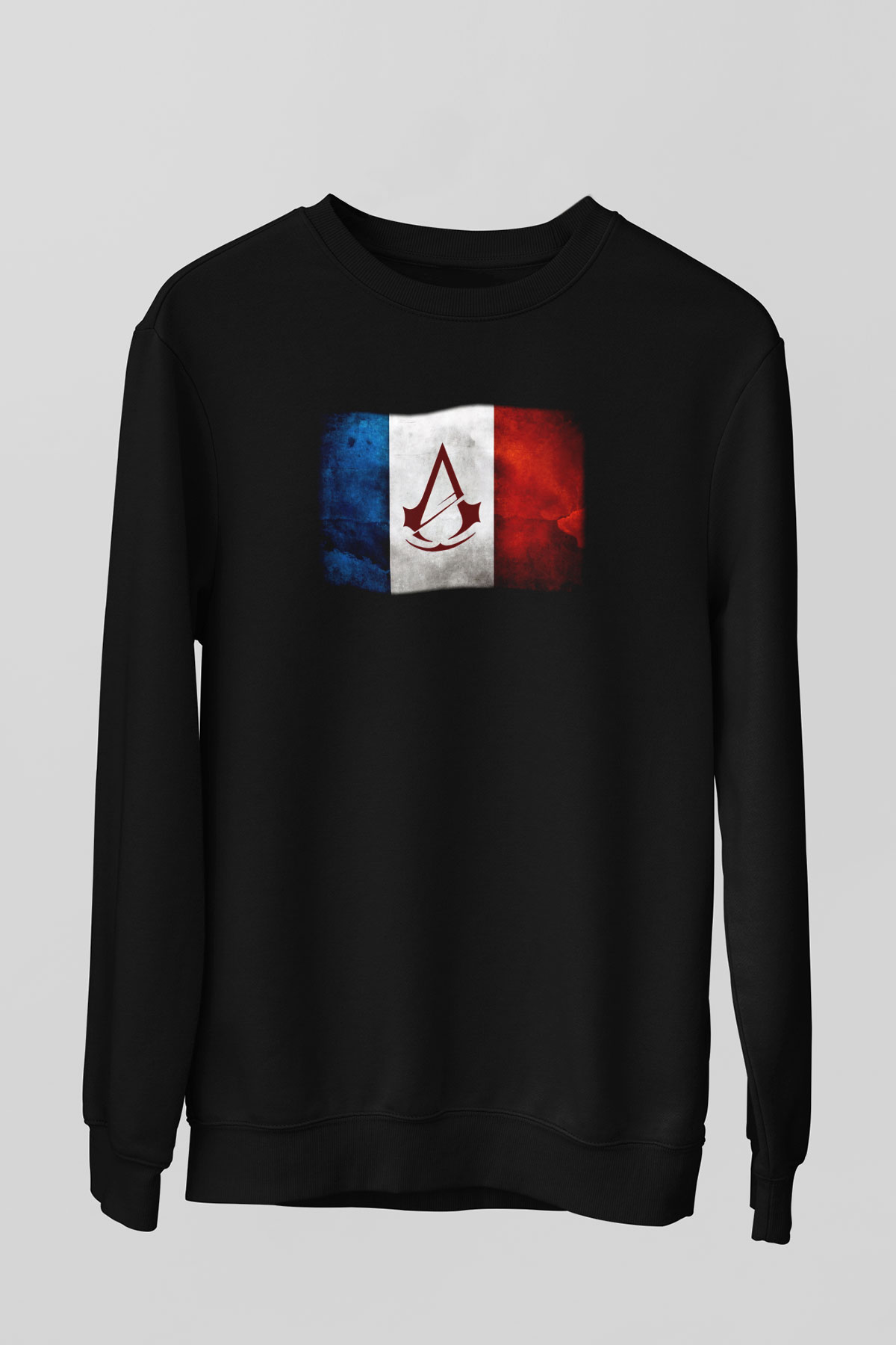 Assassin's Creed Siyah Unisex Sweatshirt