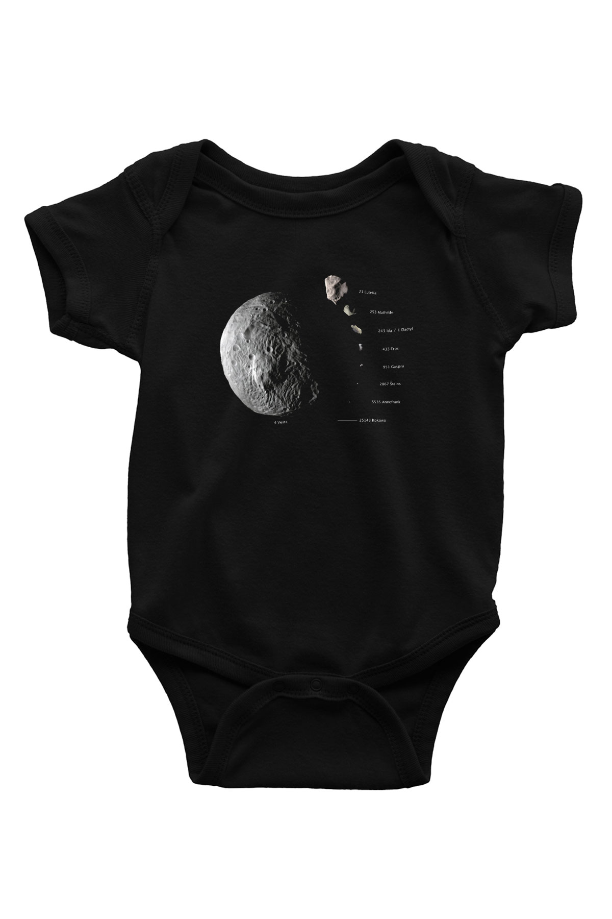 Asteroit Siyah Bebek Body - Zıbın