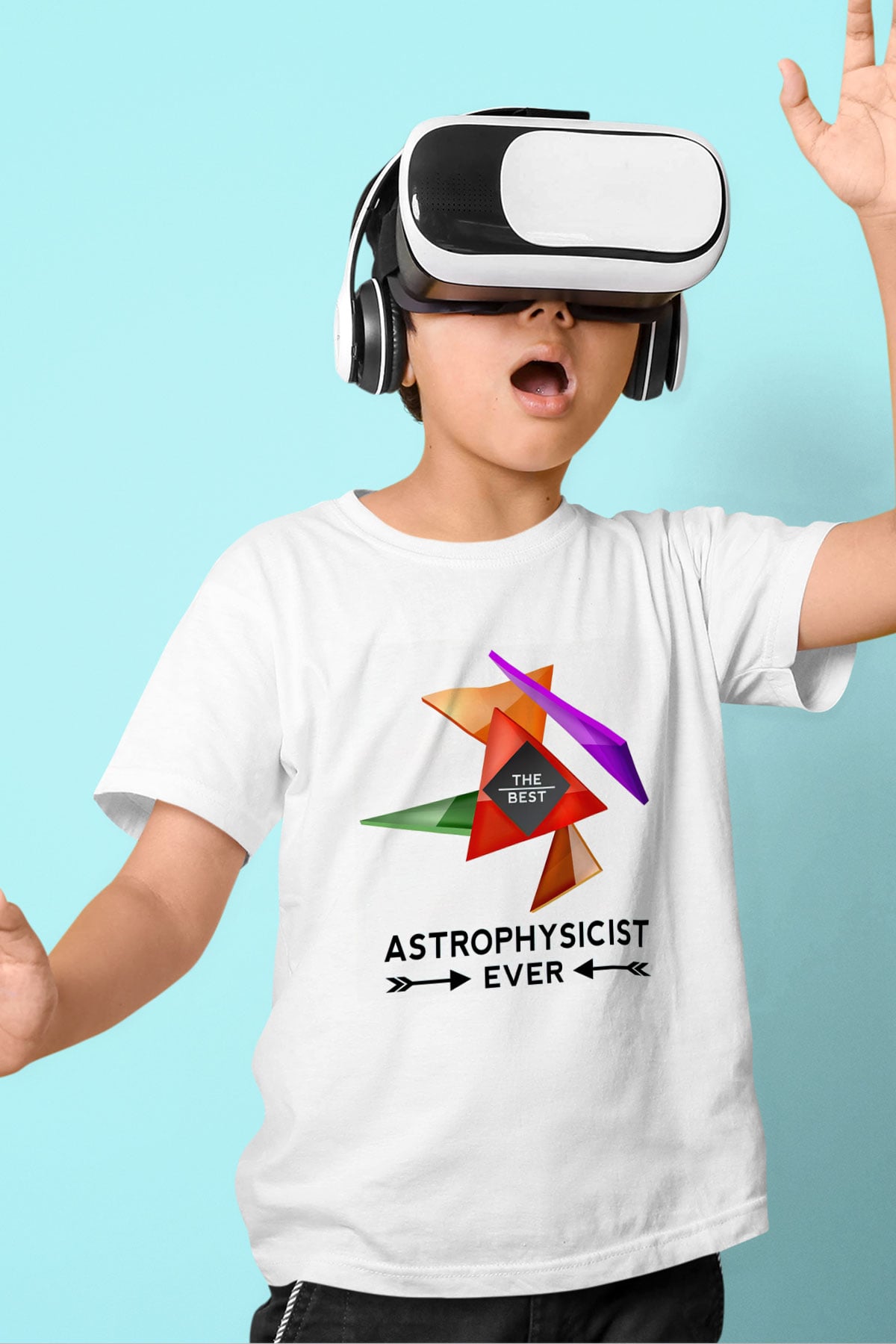 Astrofizikçi Beyaz Unisex Çocuk Tişört