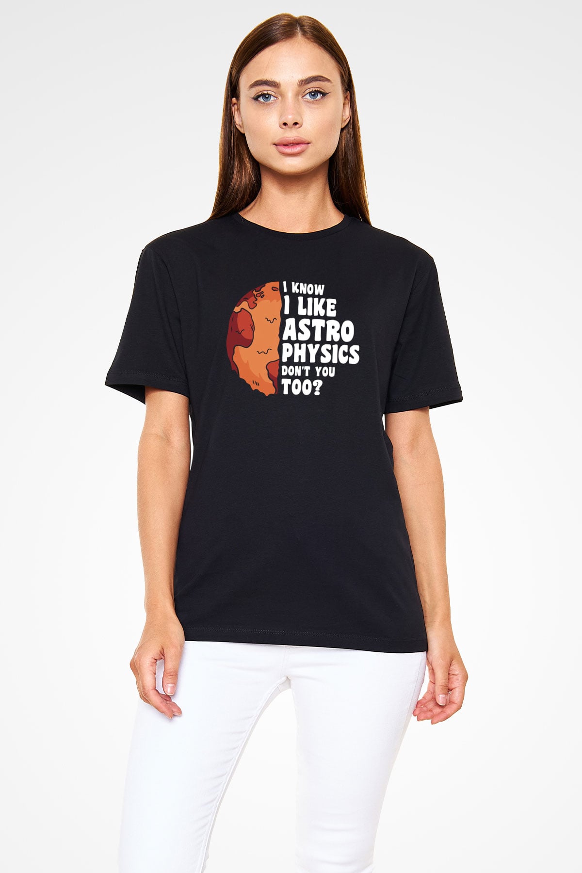 Astrofizikçi Siyah Unisex Tişört T-Shirt - TişörtFabrikası