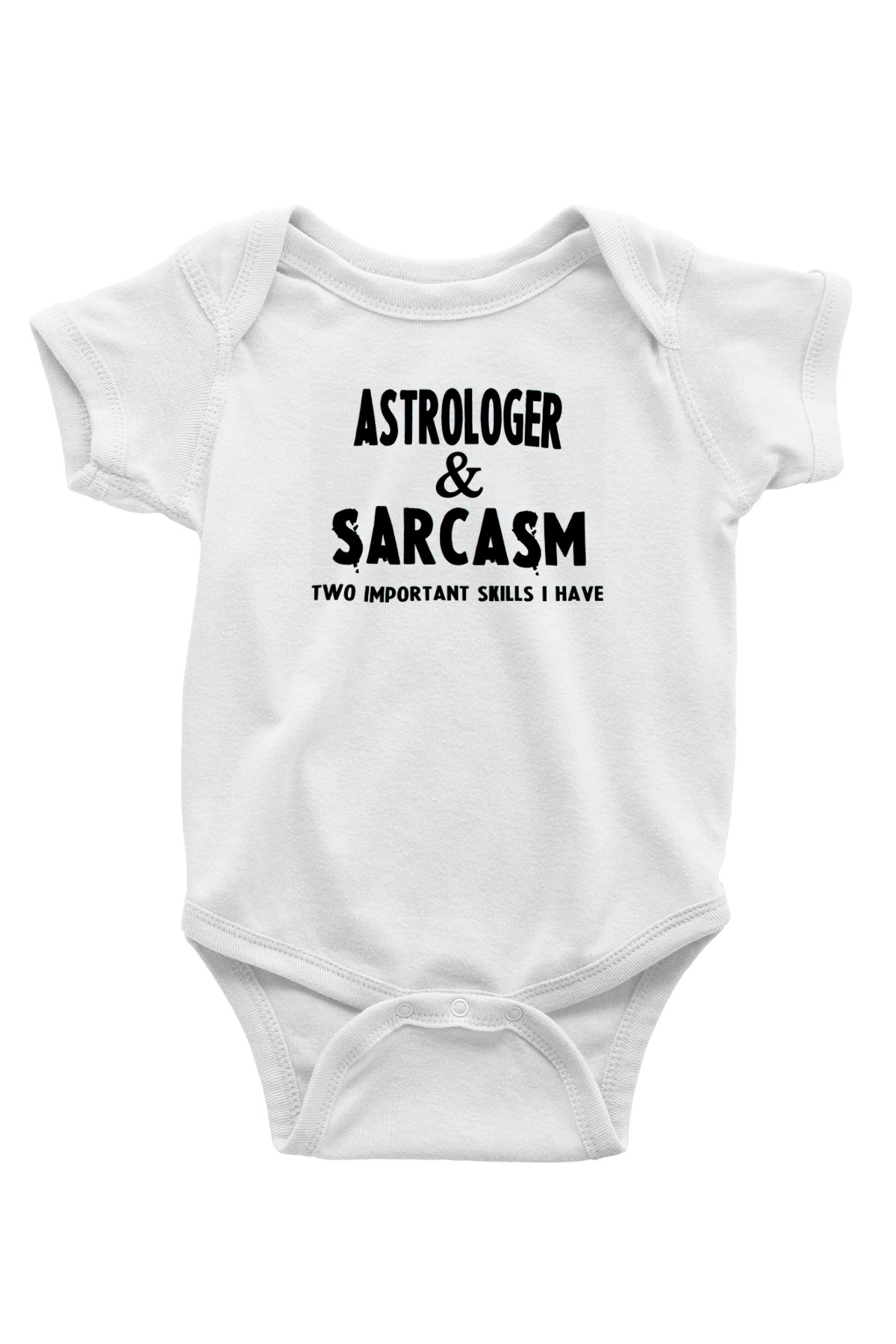 Astrolog Beyaz Bebek Body - Zıbın