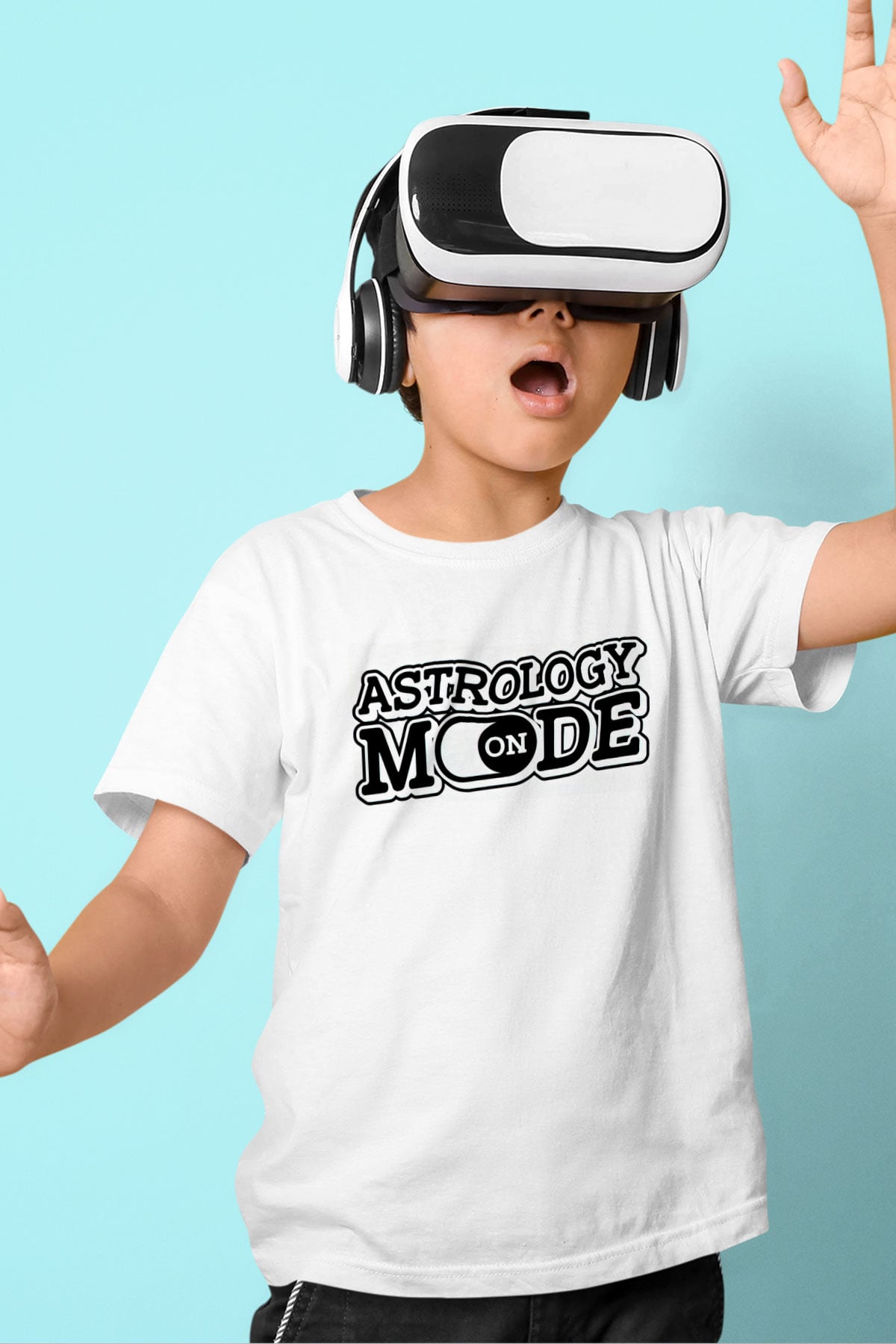 Astrolog Beyaz Unisex Çocuk Tişört