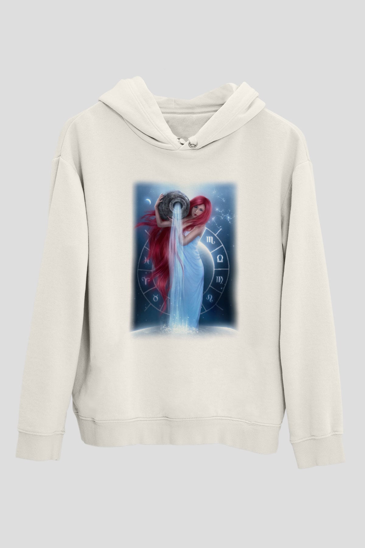 Astrolog Beyaz Unisex Hoodie