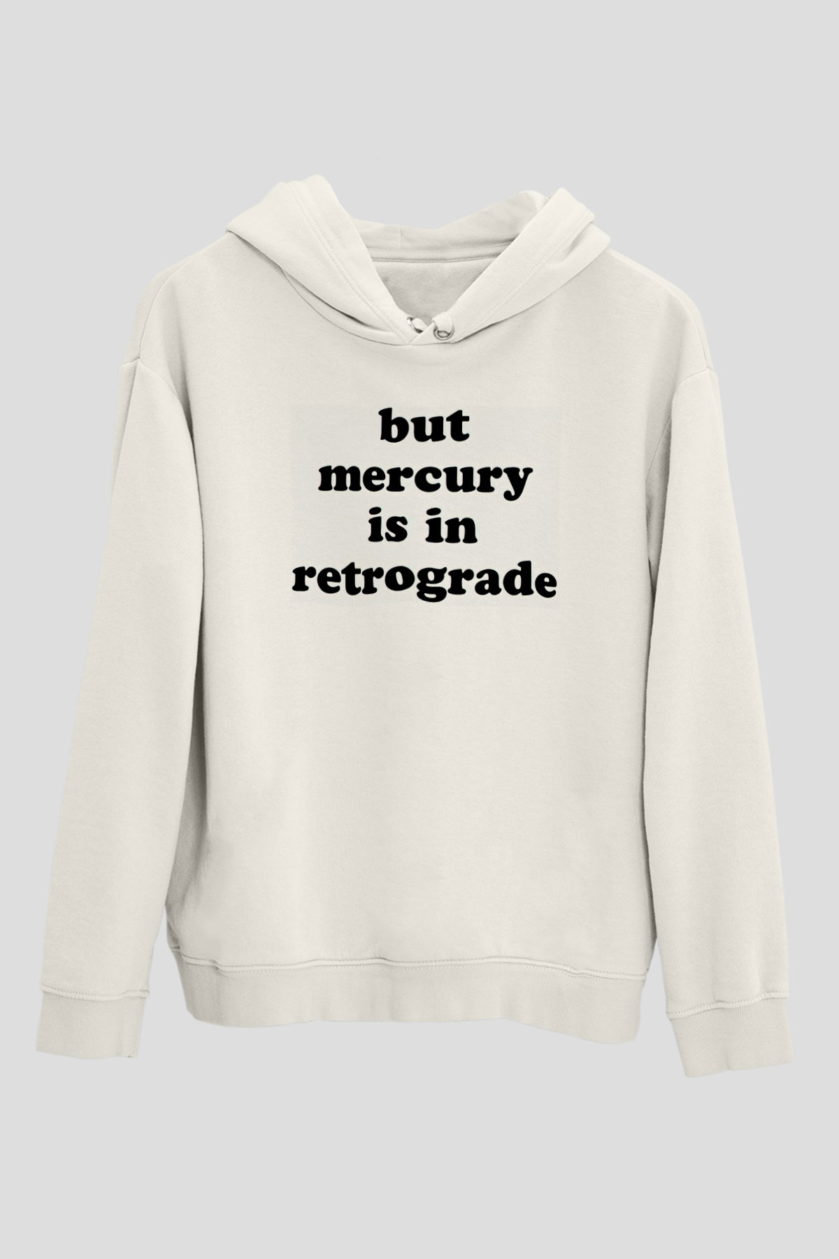 Astrolog Beyaz Unisex Kapüşonlu Sweatshirt
