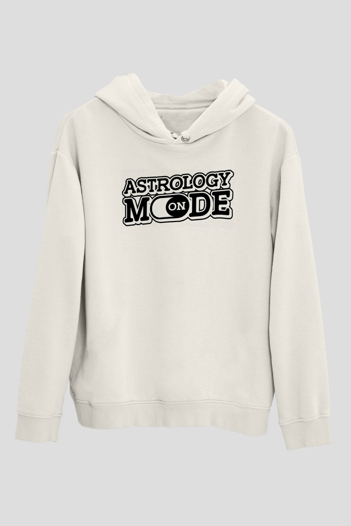 Astrolog Beyaz Unisex Kapüşonlu Sweatshirt