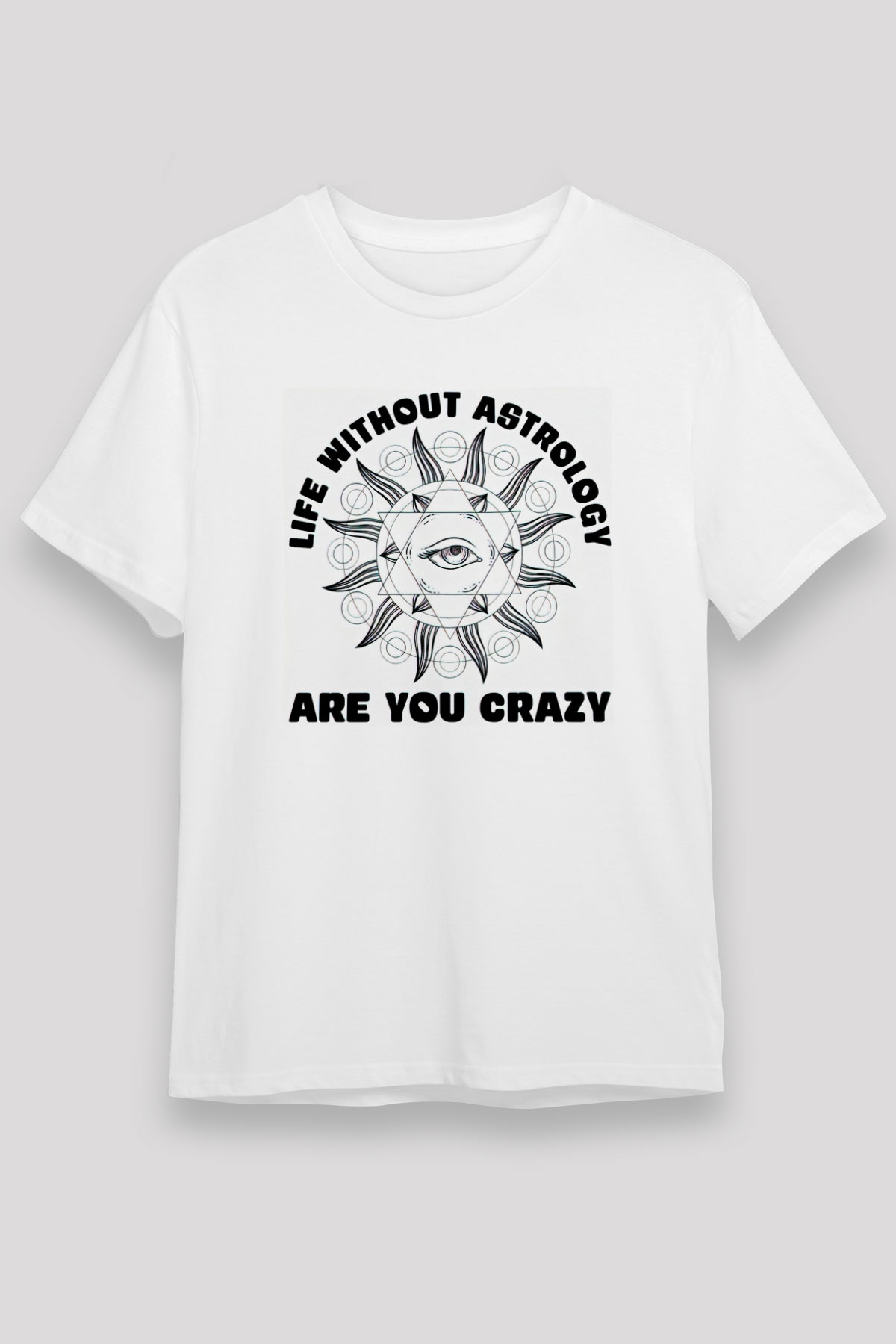 Astrolog Beyaz Unisex Tişört T-Shirt - TişörtFabrikası