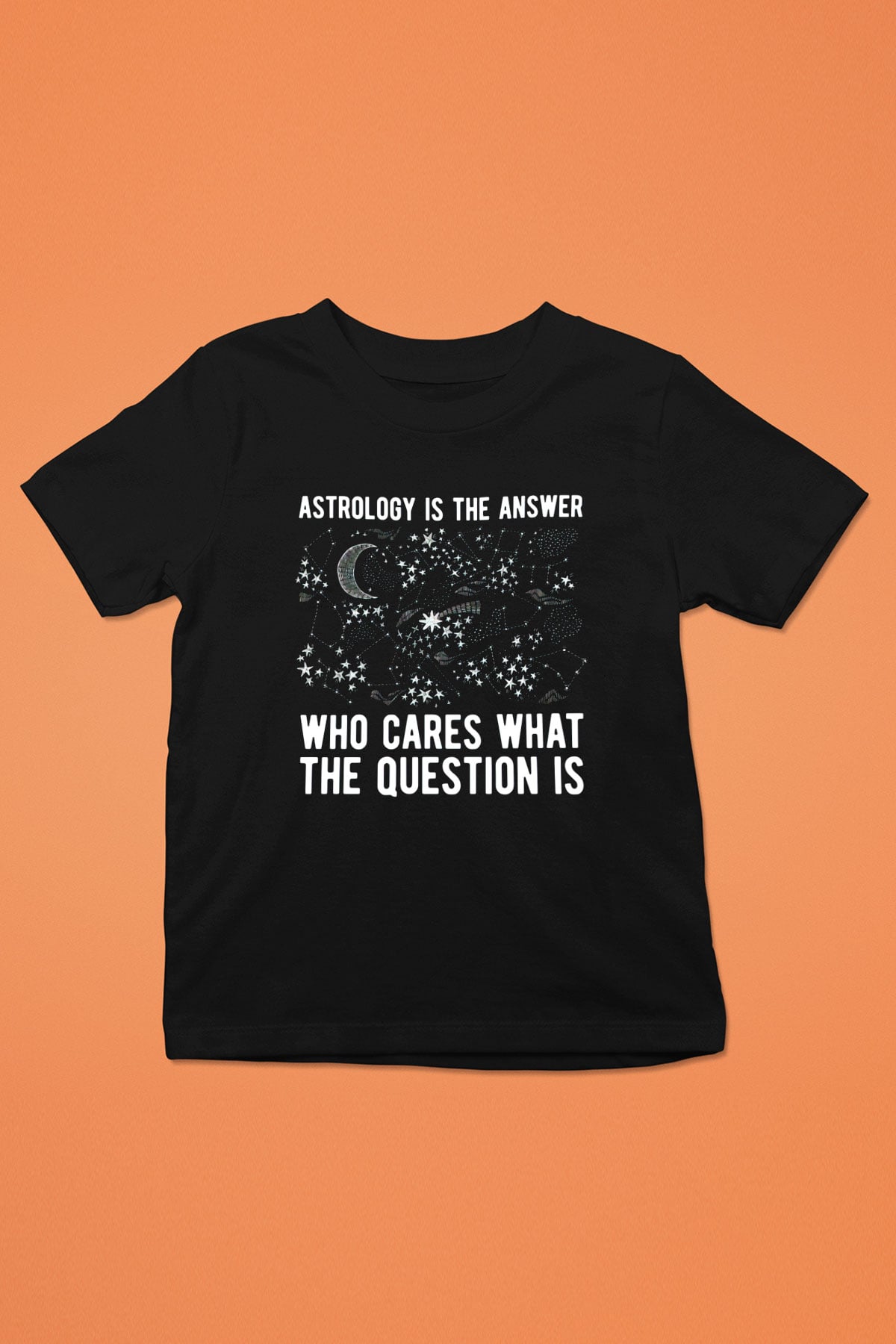 Astrolog Siyah Unisex Çocuk Tişört