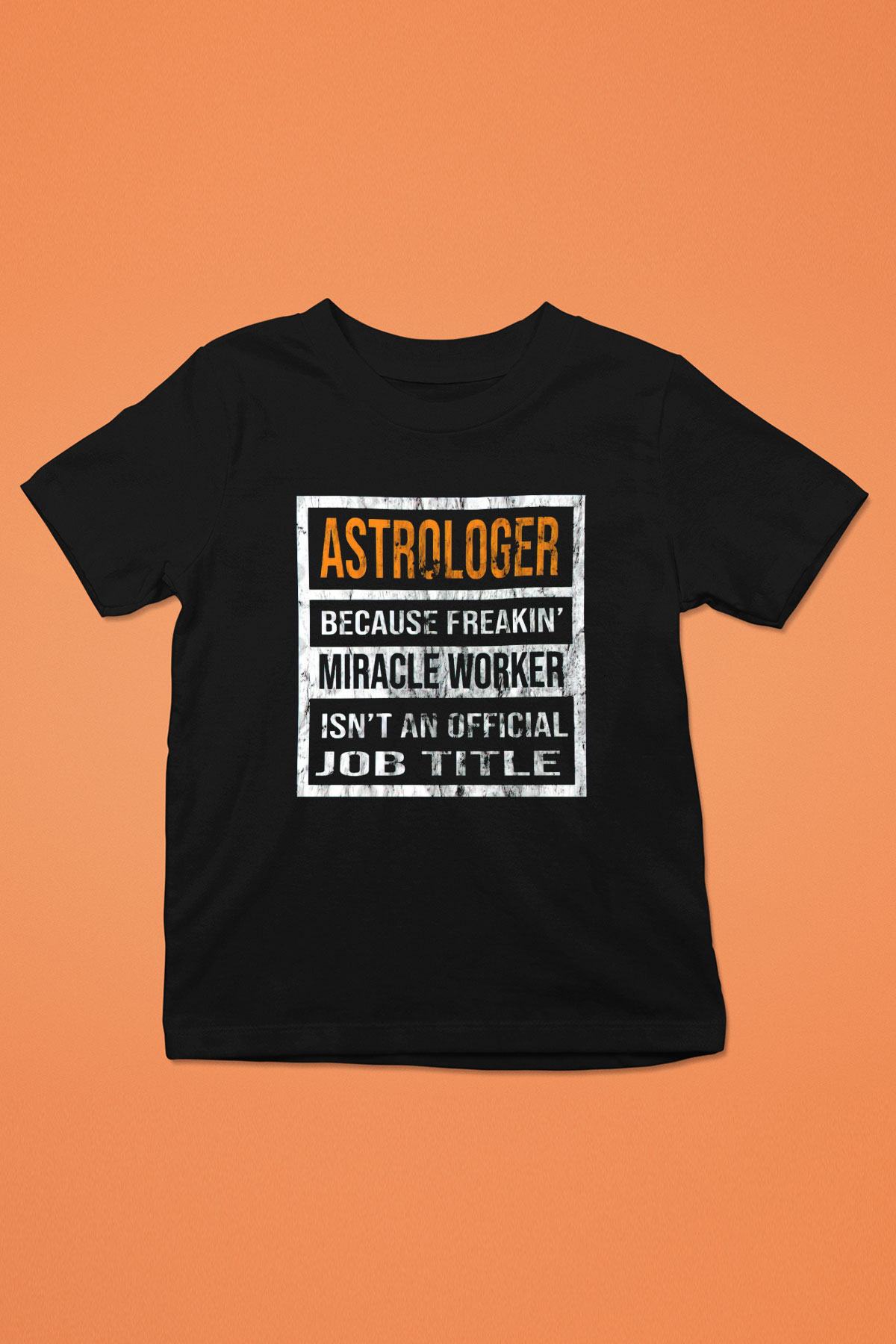 Astrolog Siyah Unisex Çocuk Tişört