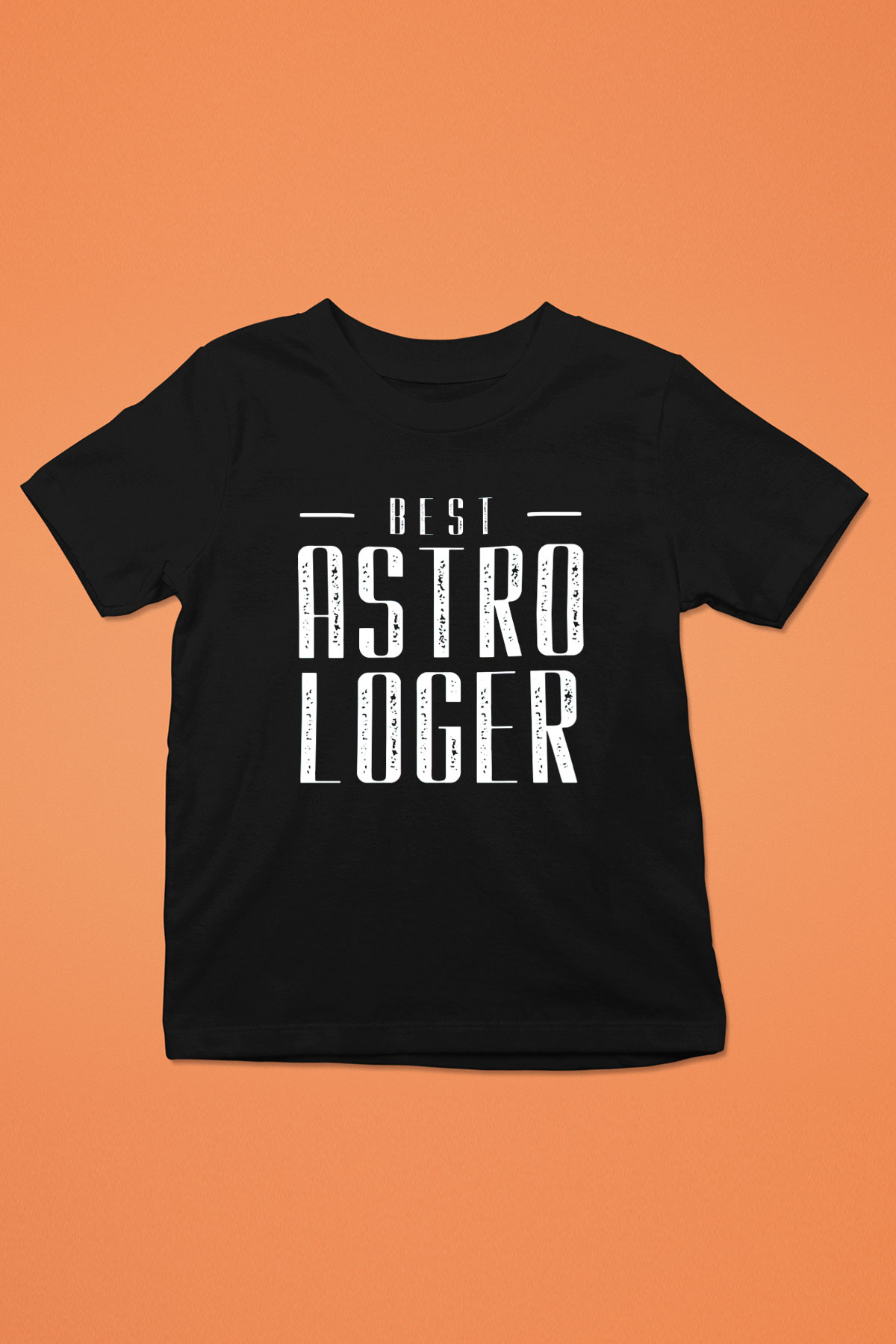 Astrolog Siyah Unisex Çocuk Tişört