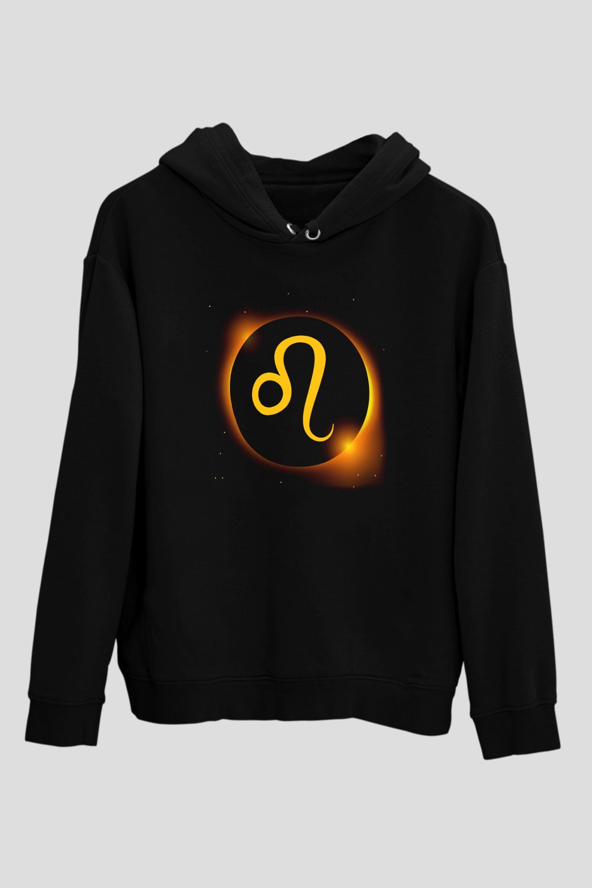 Astrolog Siyah Unisex Kapşonlu Sweatshirt