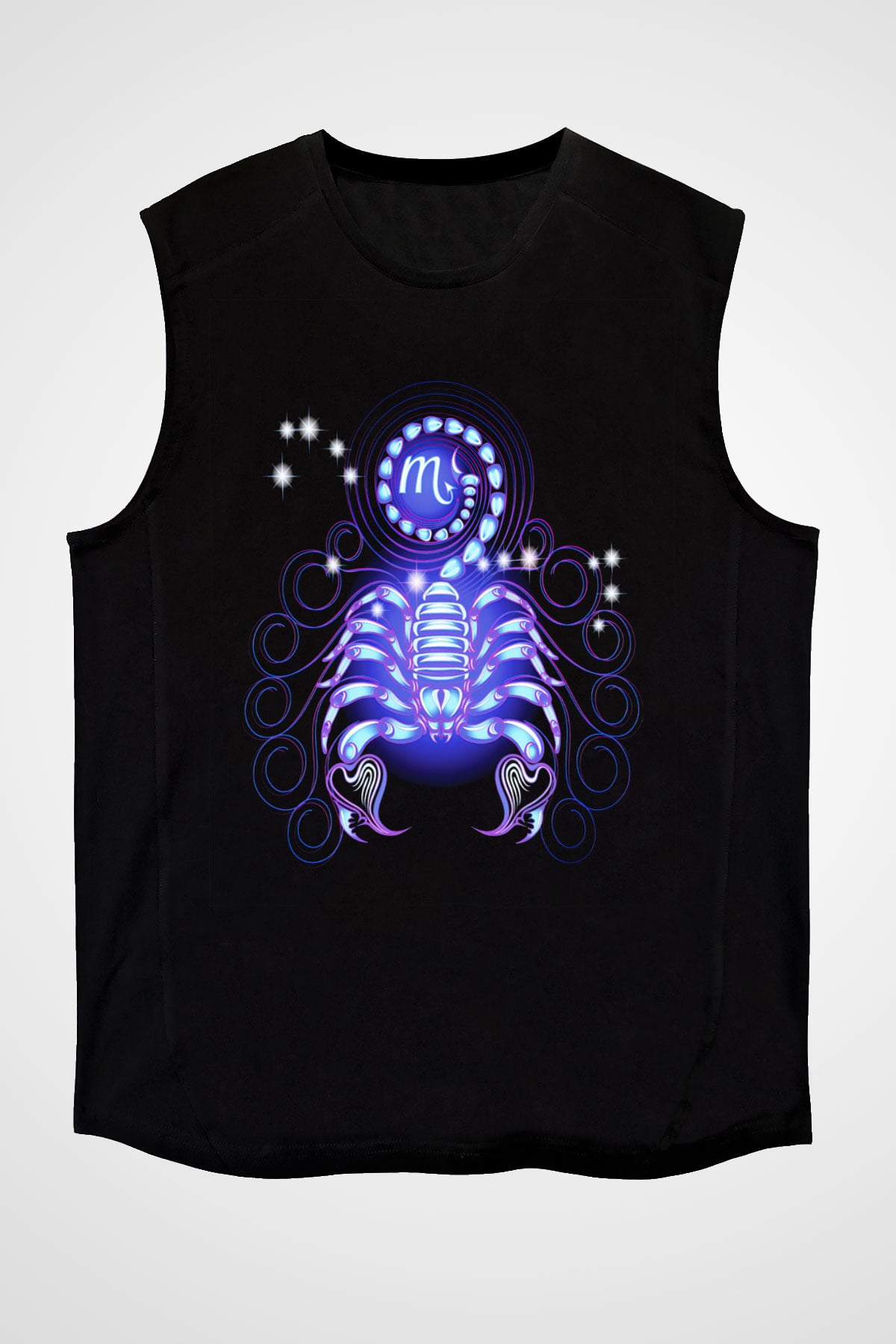 Astrolog Siyah Unisex Kolsuz Tişört