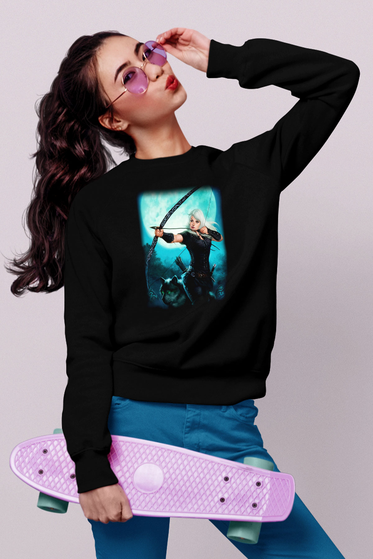Astrolog Siyah Unisex Sweatshirt