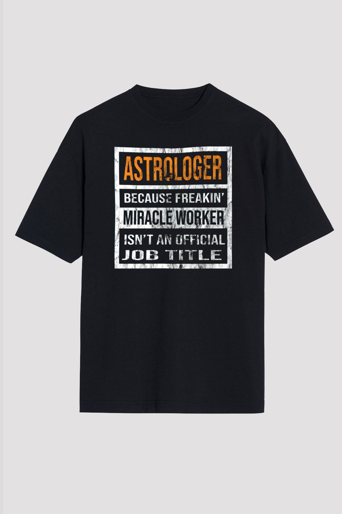 Astrolog Siyah Unisex Tişört T-Shirt - TişörtFabrikası