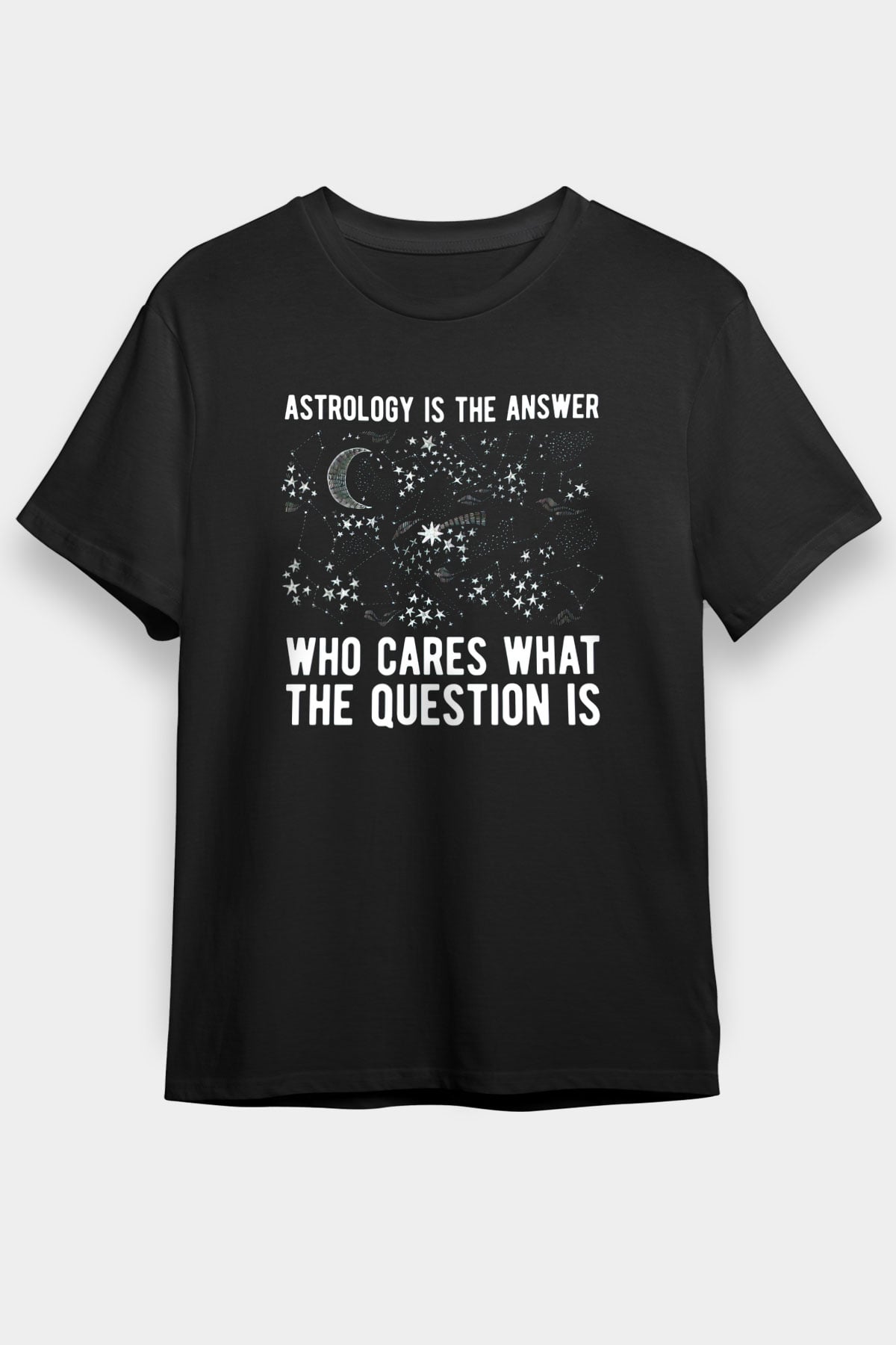 Astrolog Siyah Unisex Tişört T-Shirt - TişörtFabrikası