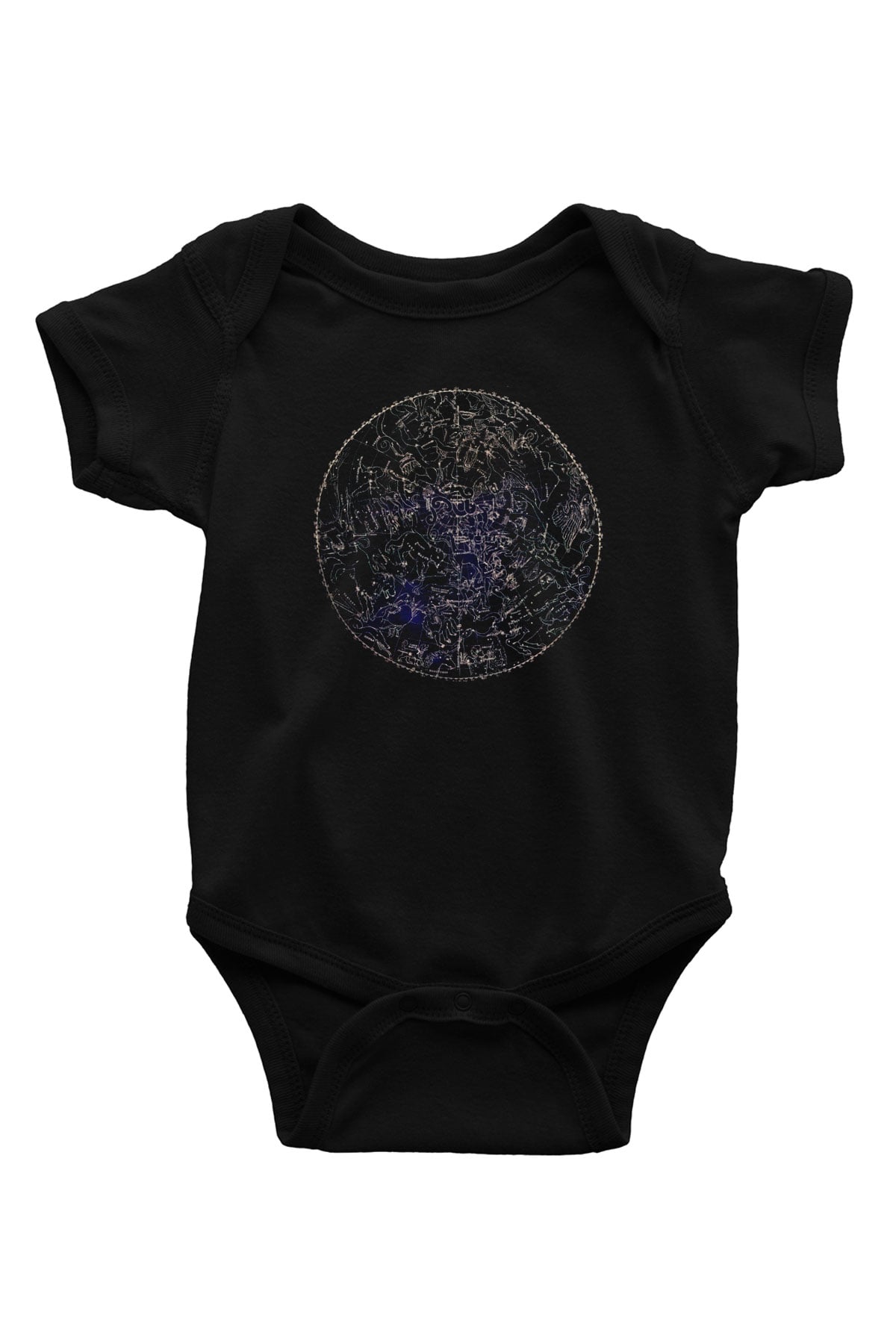 Astronom Siyah Bebek Body - Zıbın