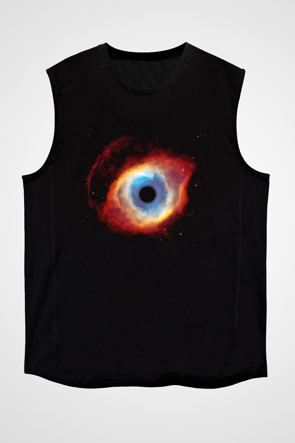 Astronom Siyah Unisex Kolsuz Tişört