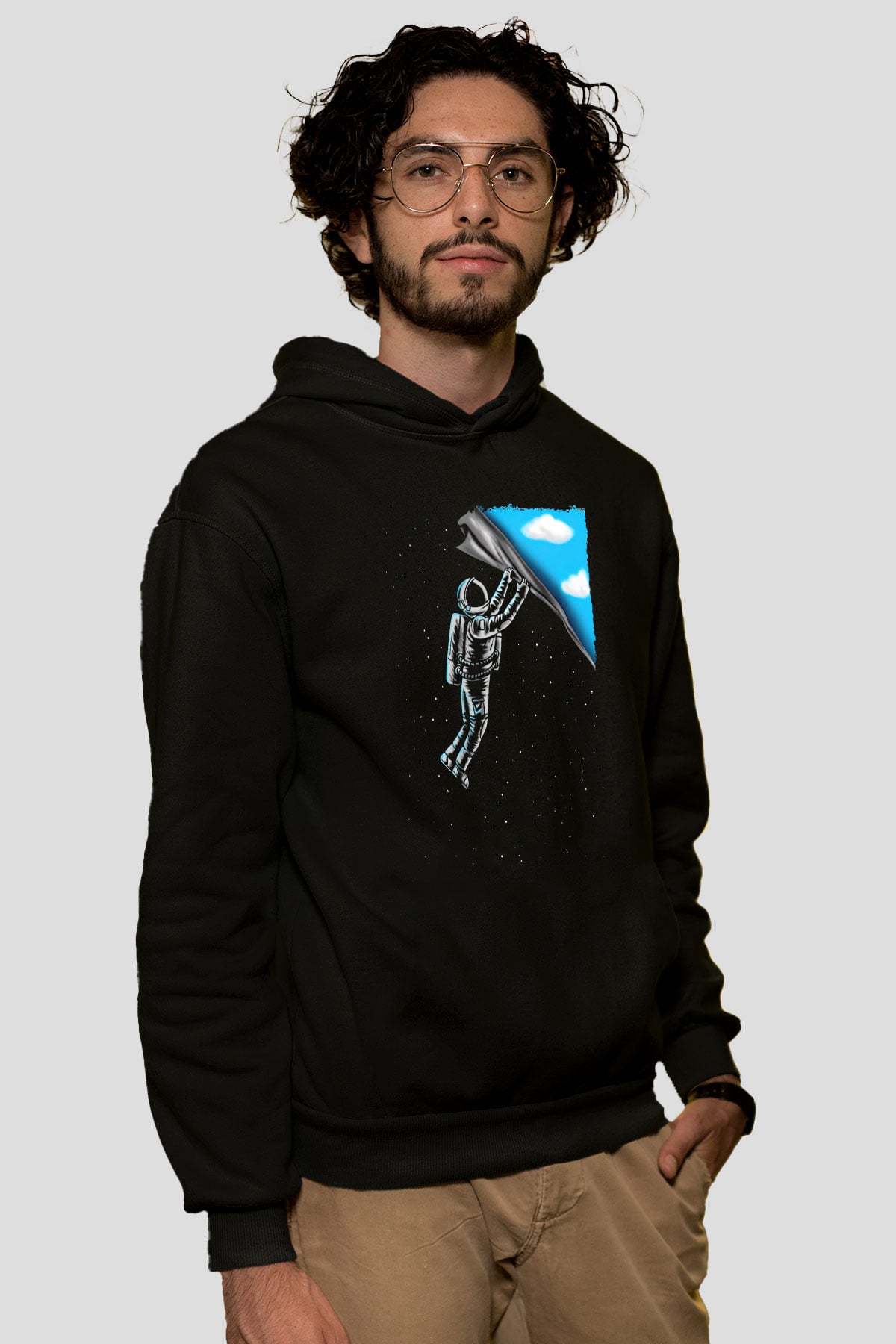 AstronotSiyah  Unisex Hoodie
