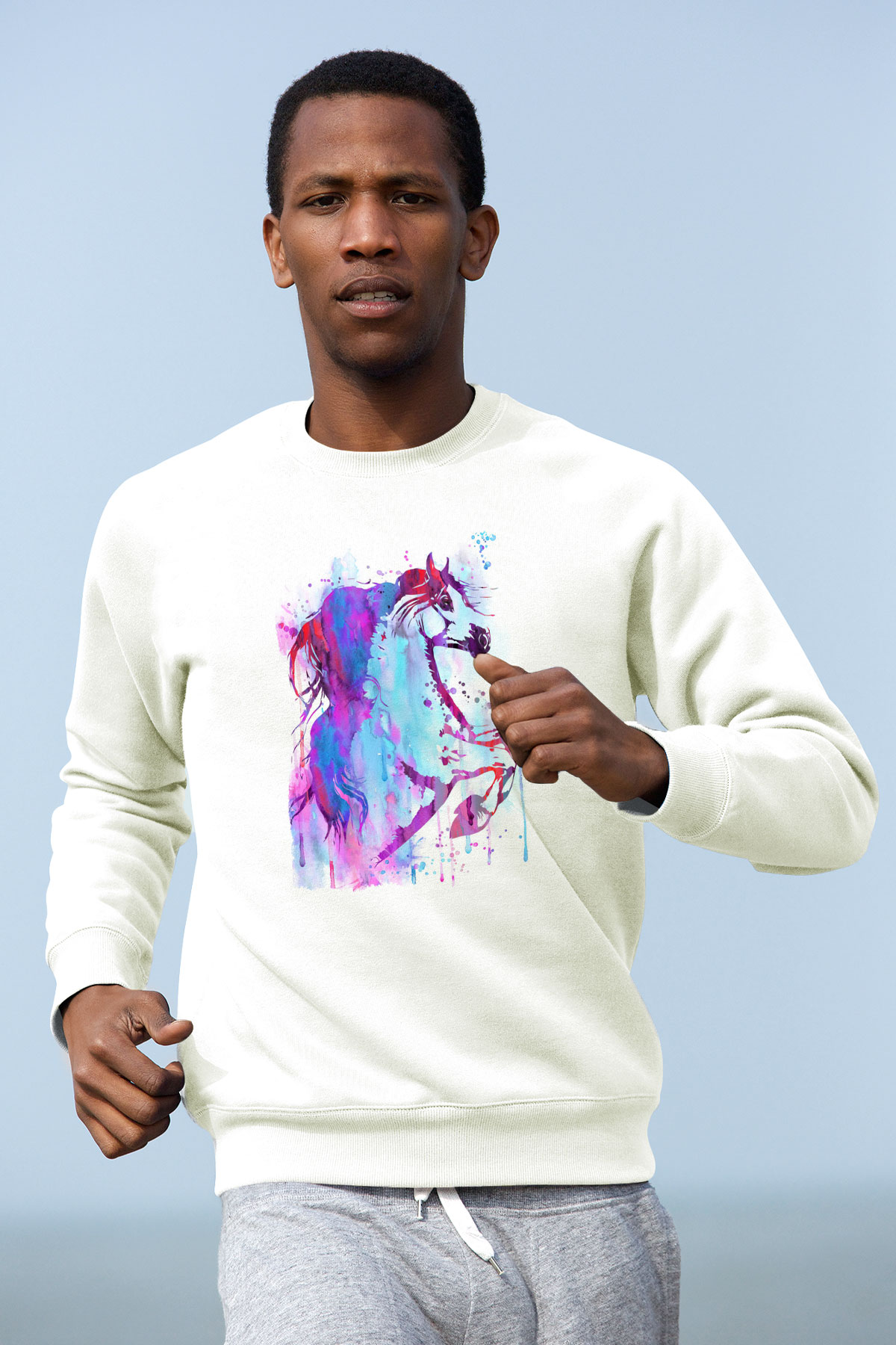 At Beyaz Unisex Sweatshirt
