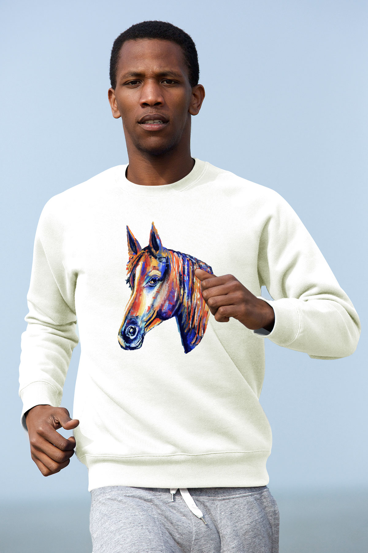 At Beyaz Unisex Sweatshirt