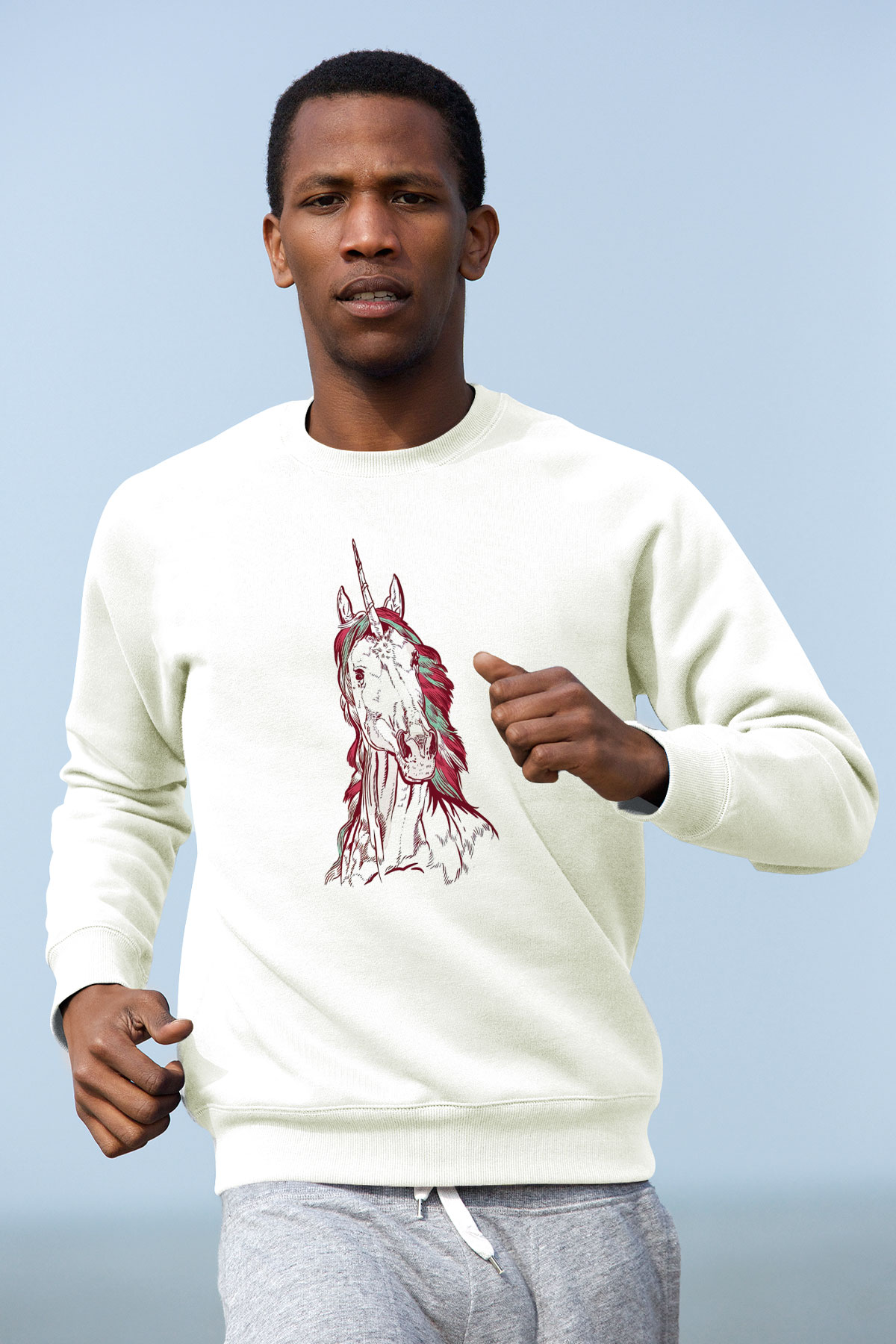 At Beyaz Unisex Sweatshirt