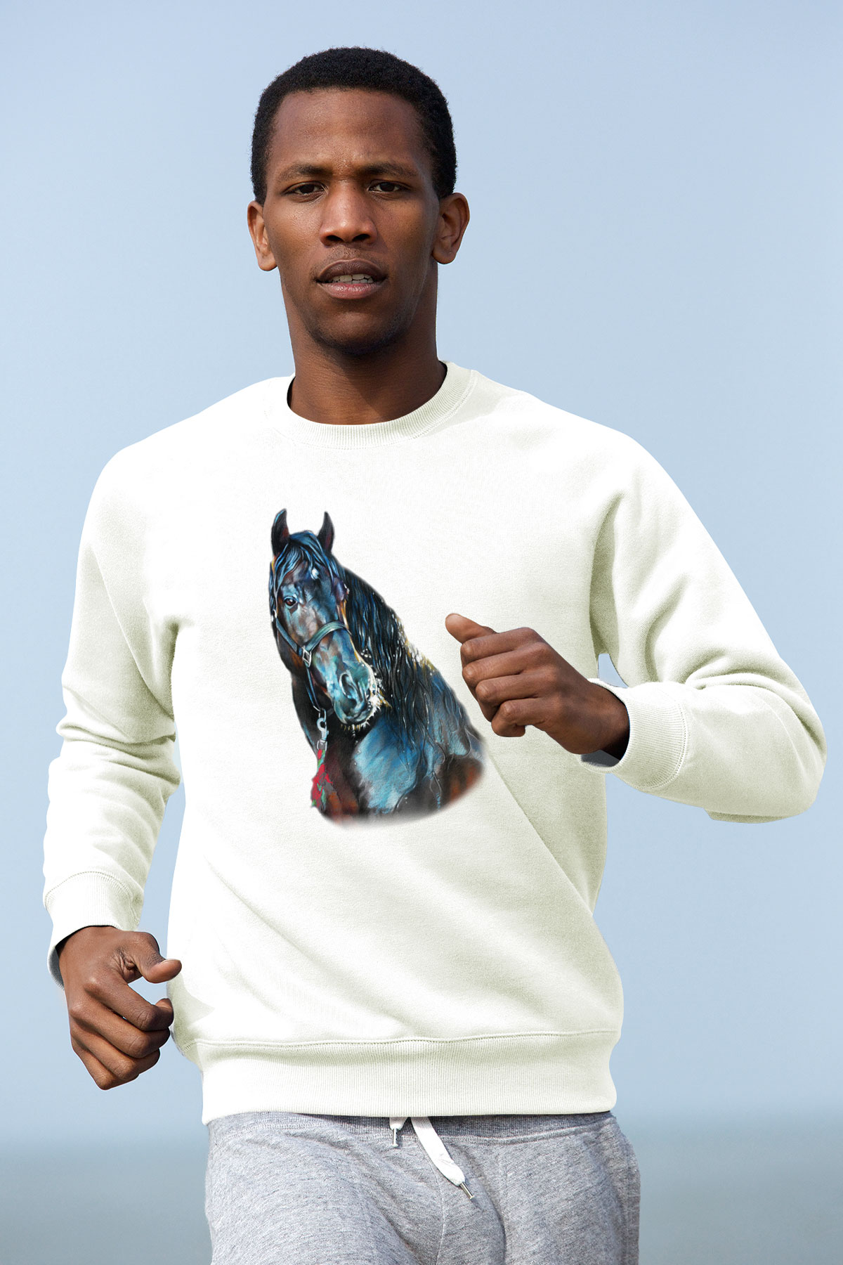 At Beyaz Unisex Sweatshirt