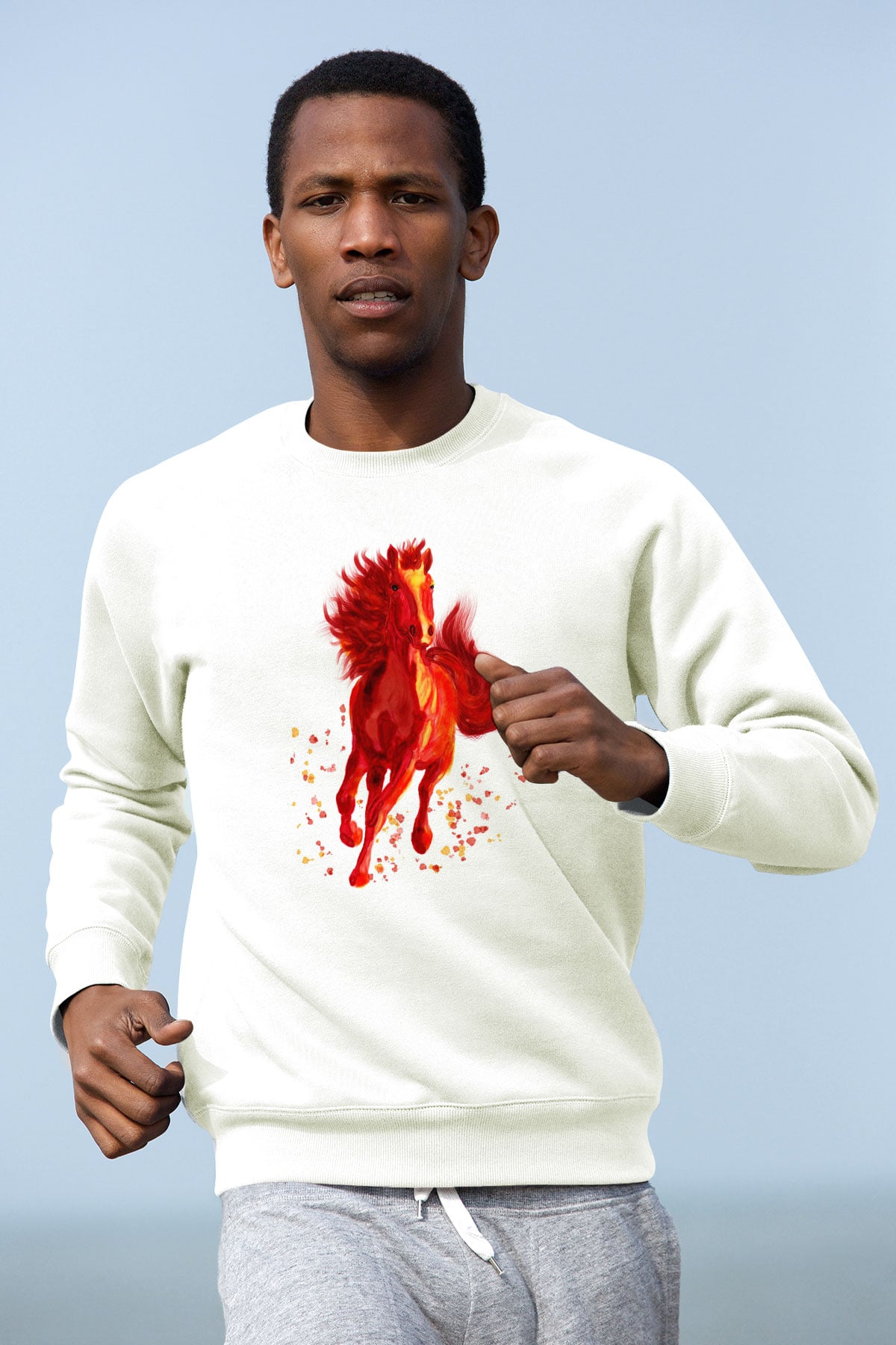 At Beyaz Unisex Sweatshirt