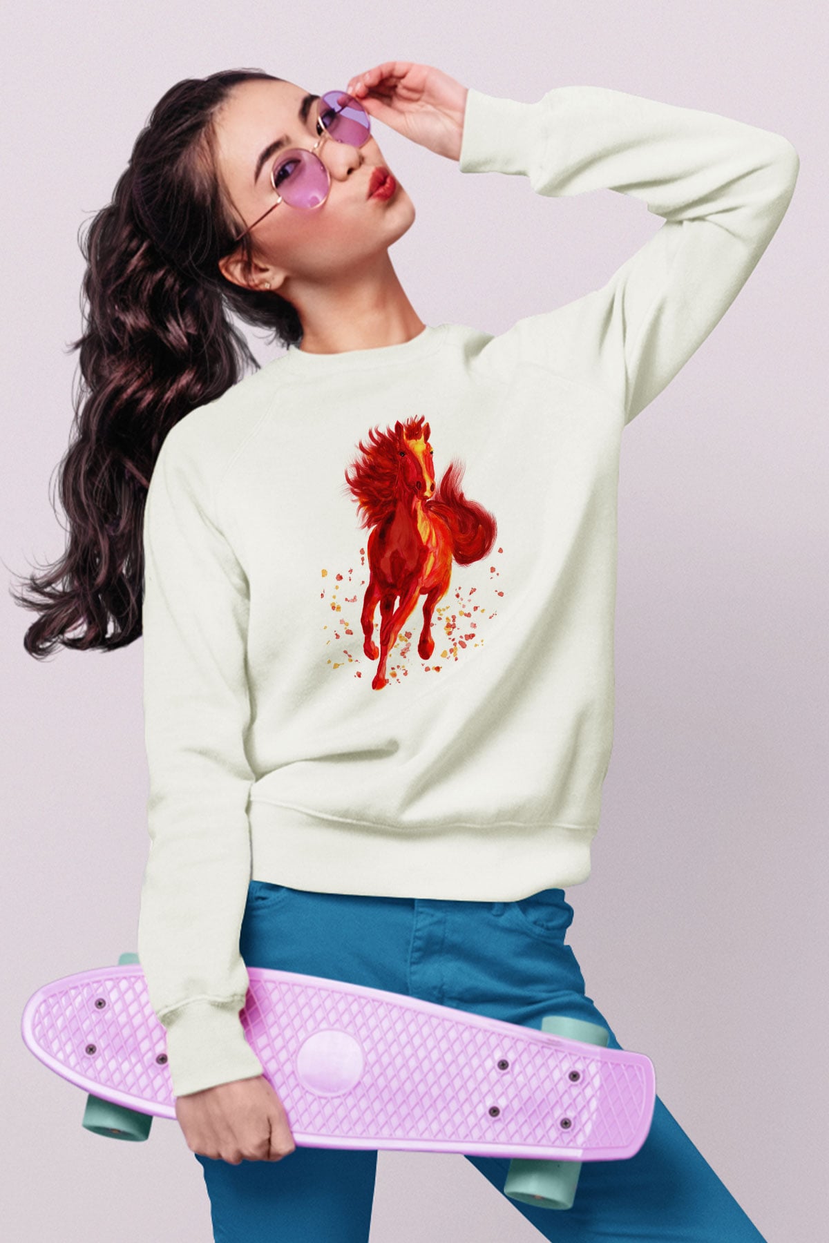 At Beyaz Unisex Sweatshirt