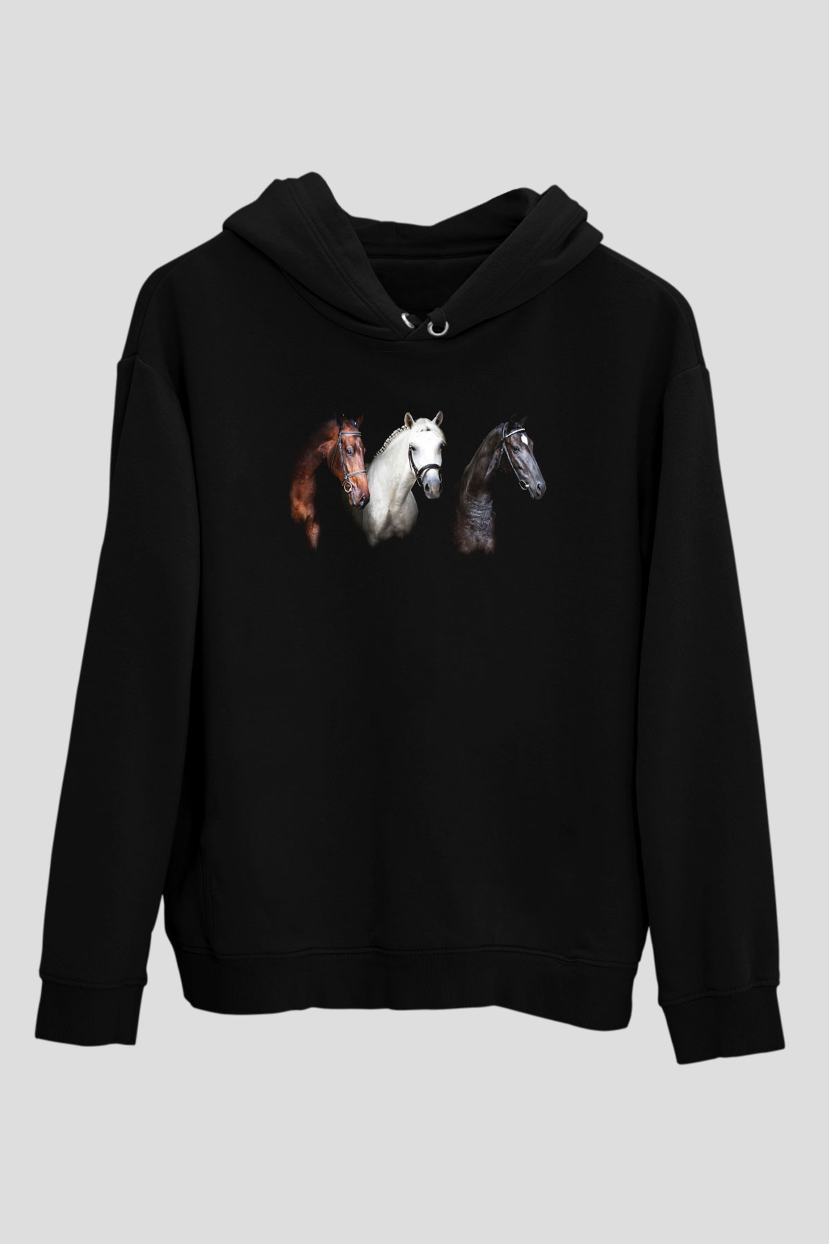 At Siyah Unisex Hoodie