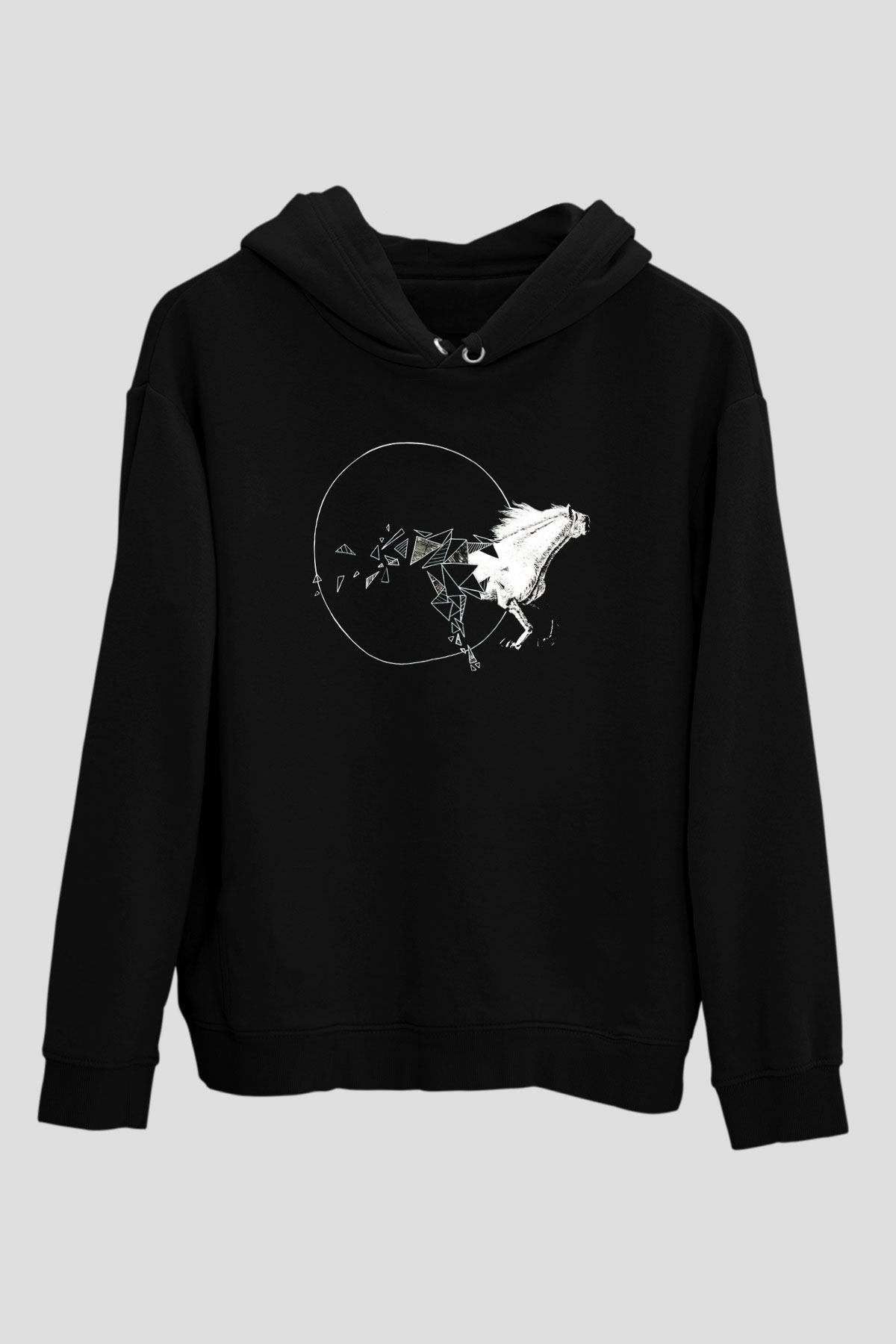 At Siyah Unisex Hoodie