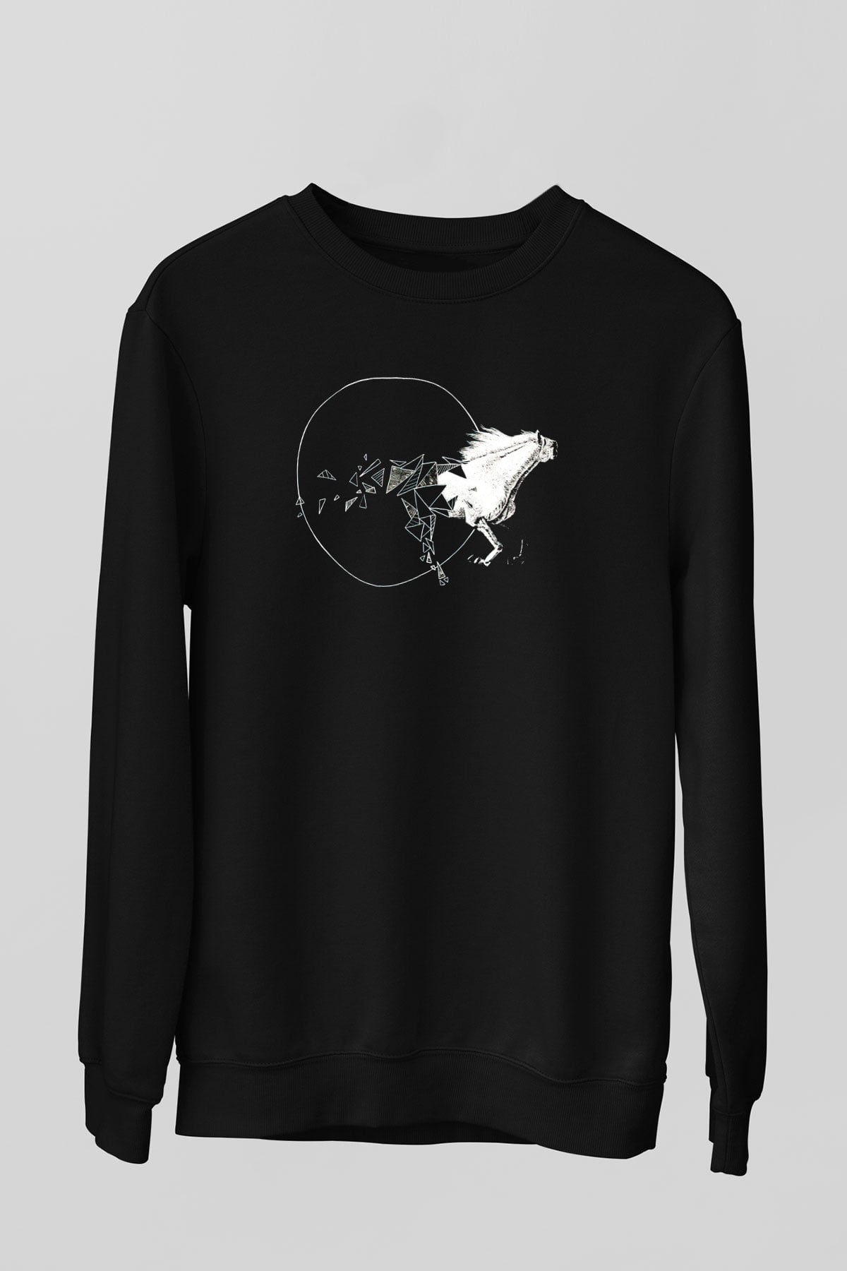 At Siyah Unisex Sweatshirt