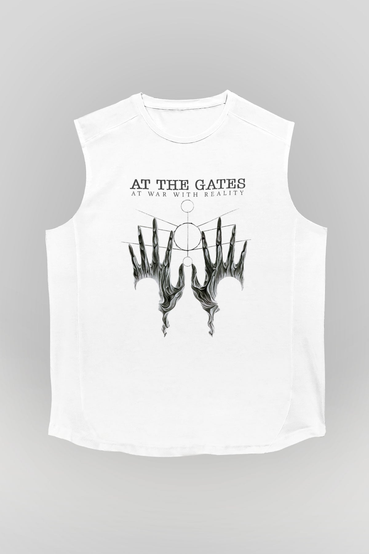 At The Gates Beyaz Unisex Kolsuz Tişört