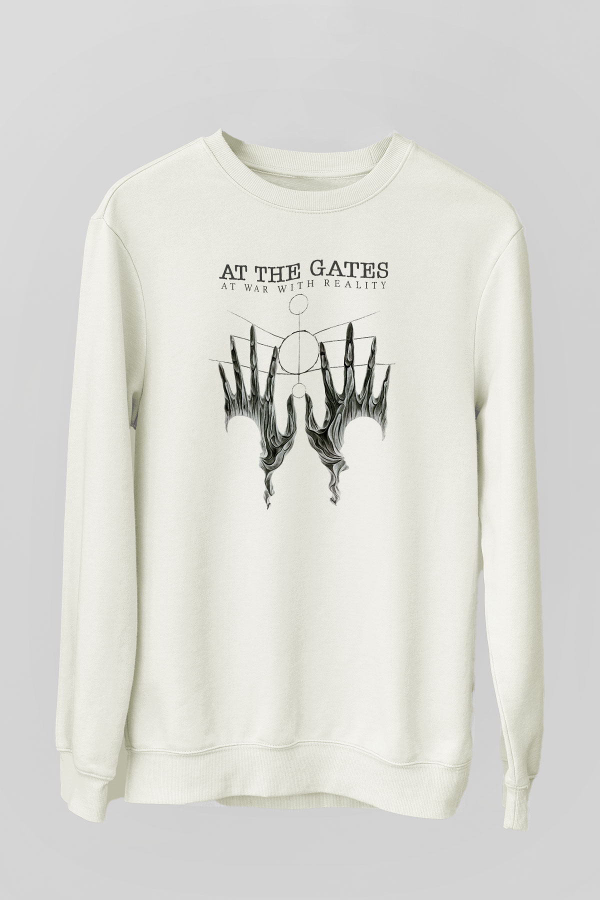 At The Gates Beyaz Unisex Sweatshirt