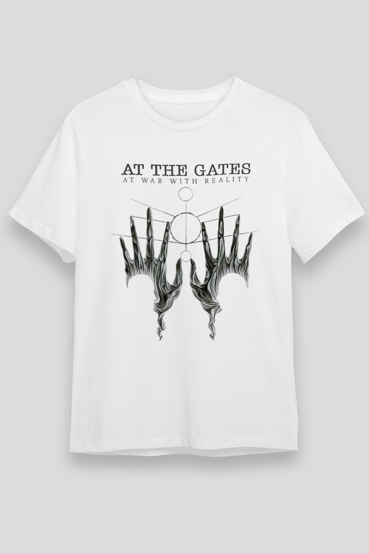 At The Gates Beyaz Unisex Tişört T-Shirt - TişörtFabrikası