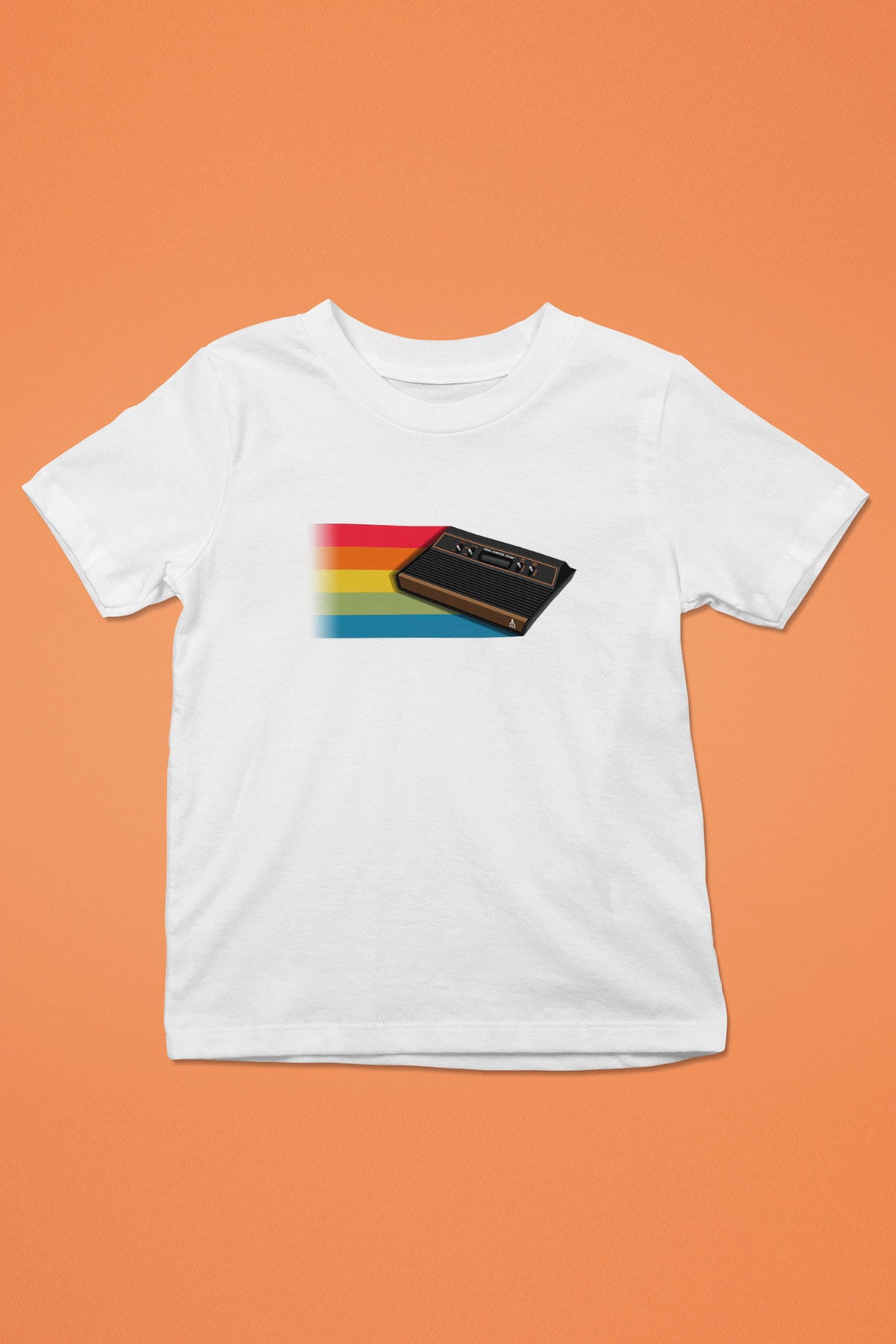 Atari Baskılı Beyaz Unisex Çocuk Tişört