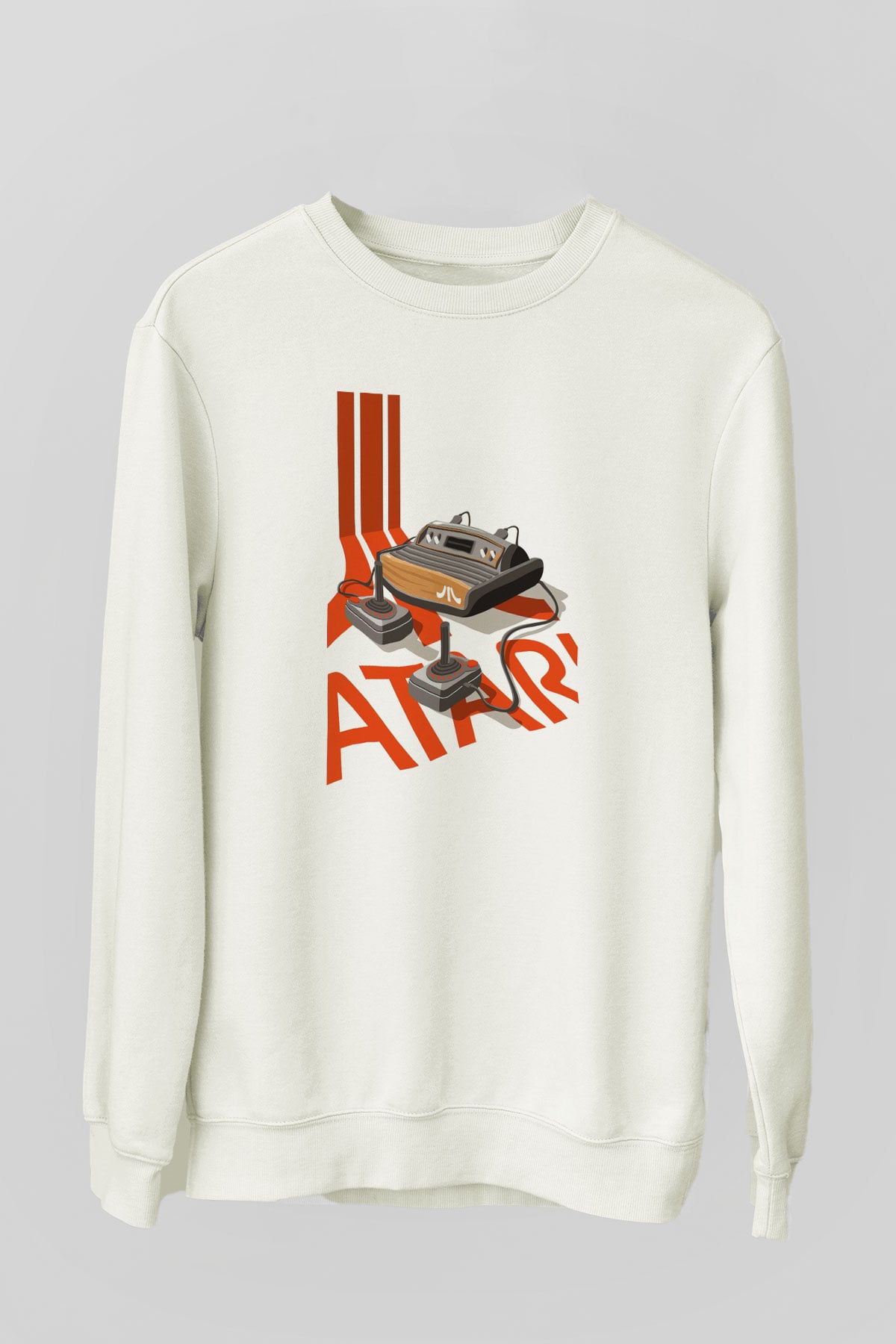 Atari Beyaz Unisex Sweatshirt