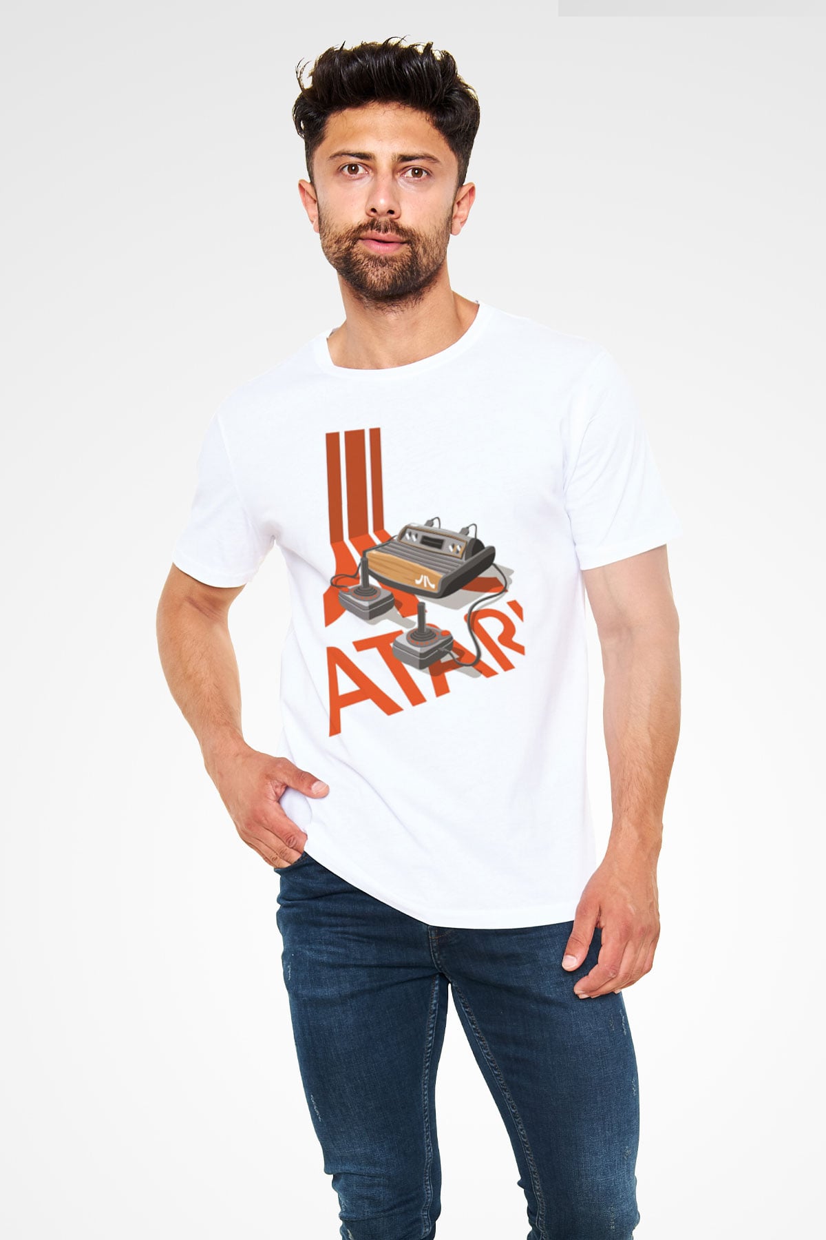 Atari Beyaz Unisex Tişört T-Shirt