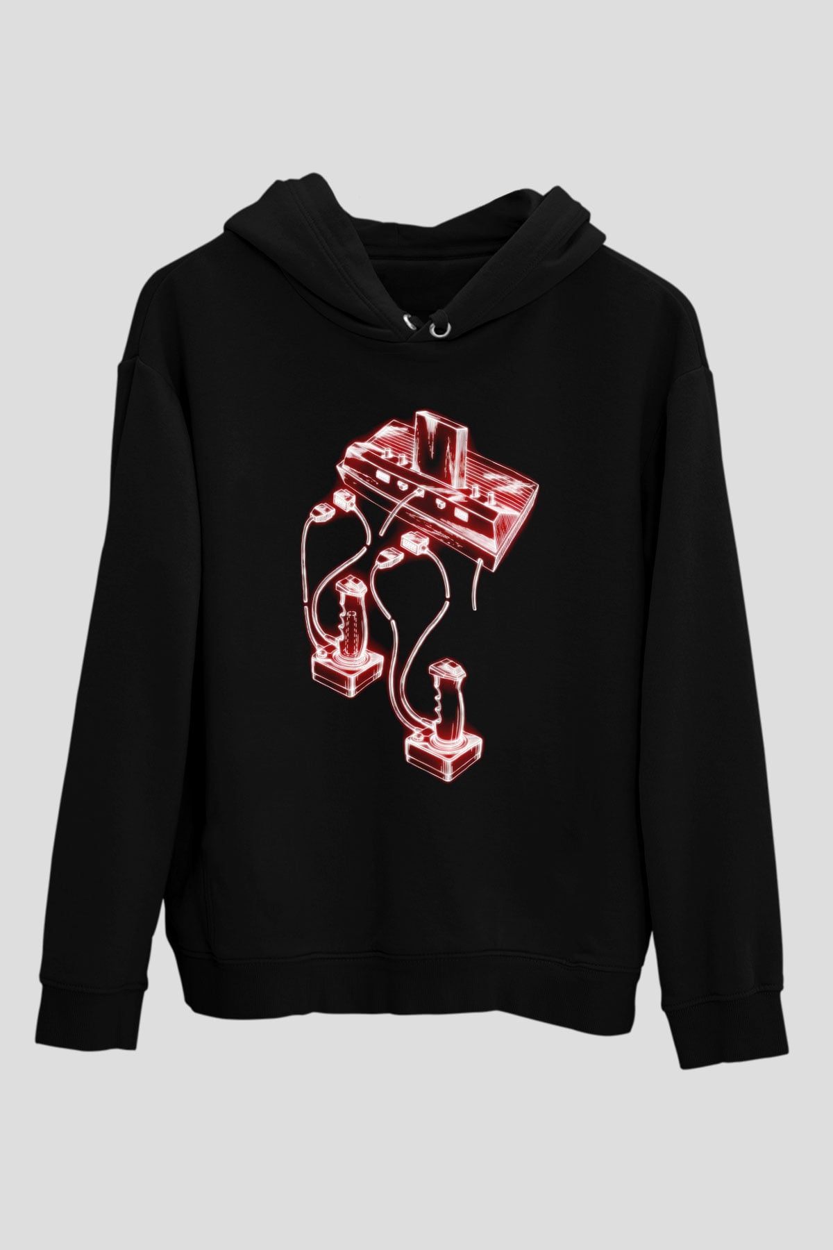 Atari Siyah Unisex Hoodie